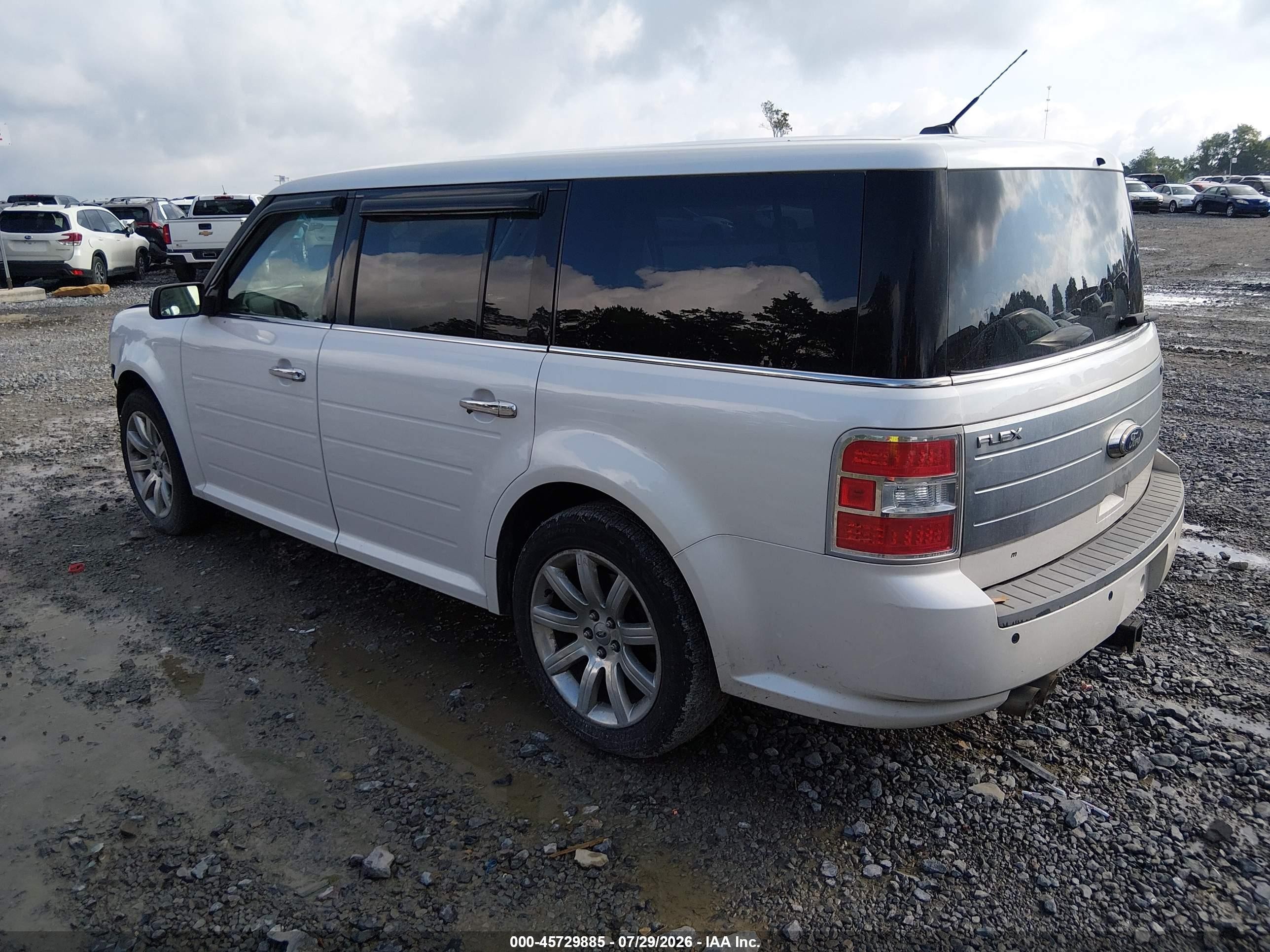 2011 Ford Flex Limited White vin: 2FMHK6DC1BBD17867