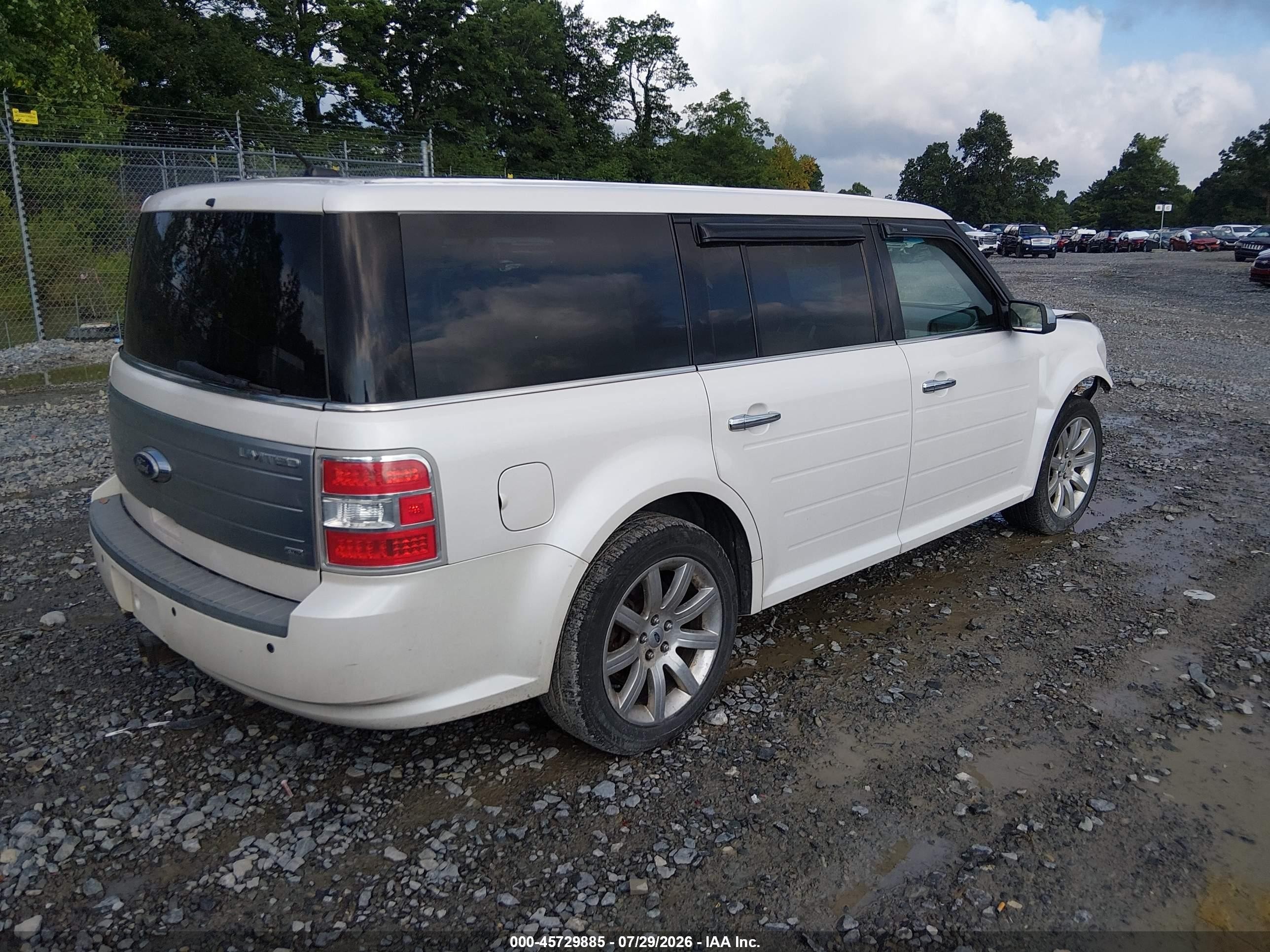 2011 Ford Flex Limited White vin: 2FMHK6DC1BBD17867