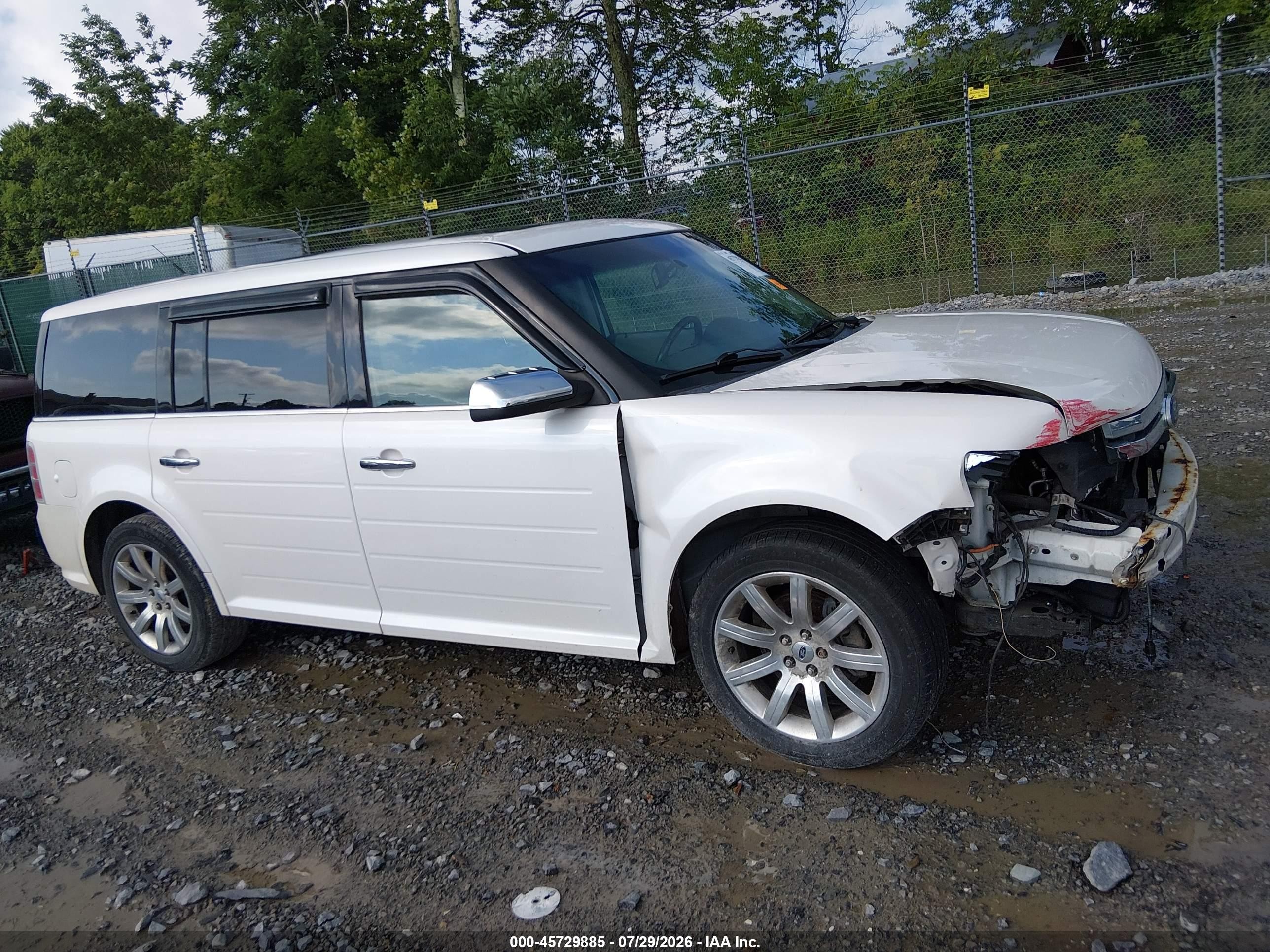 2011 Ford Flex Limited White vin: 2FMHK6DC1BBD17867