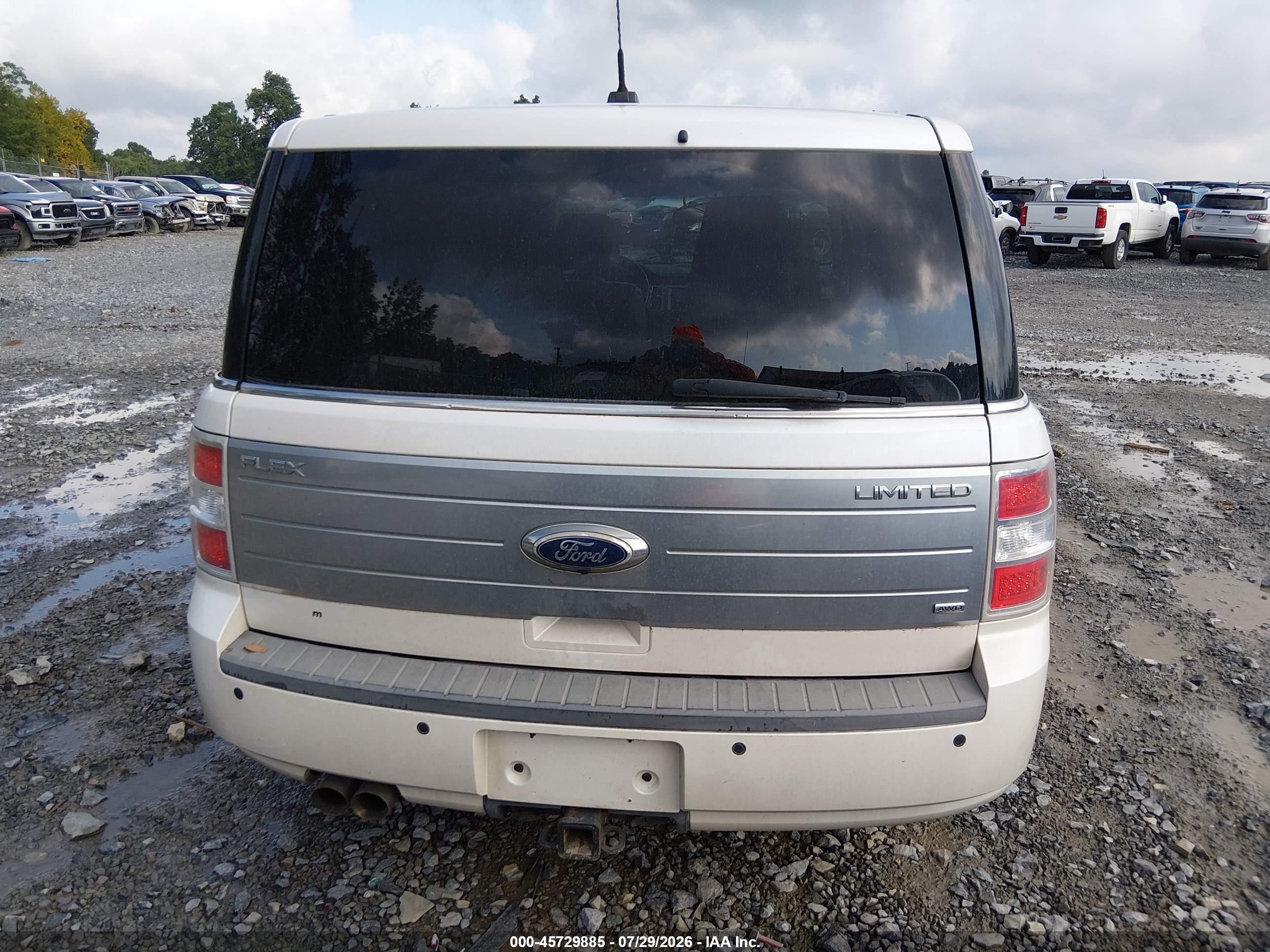 2011 Ford Flex Limited White vin: 2FMHK6DC1BBD17867