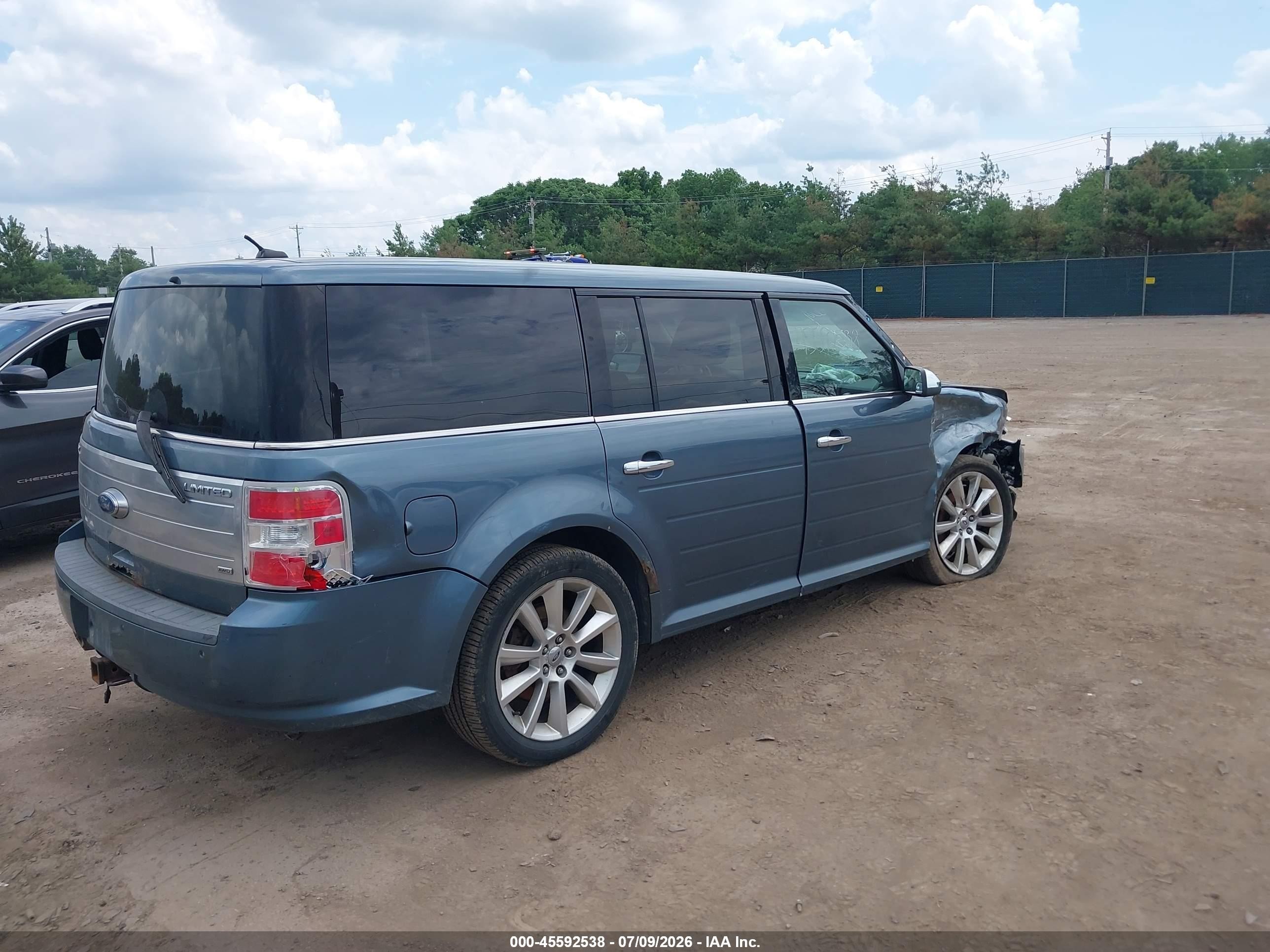 2010 Ford Flex Limited Light Blue vin: 2FMHK6DC3ABA99364