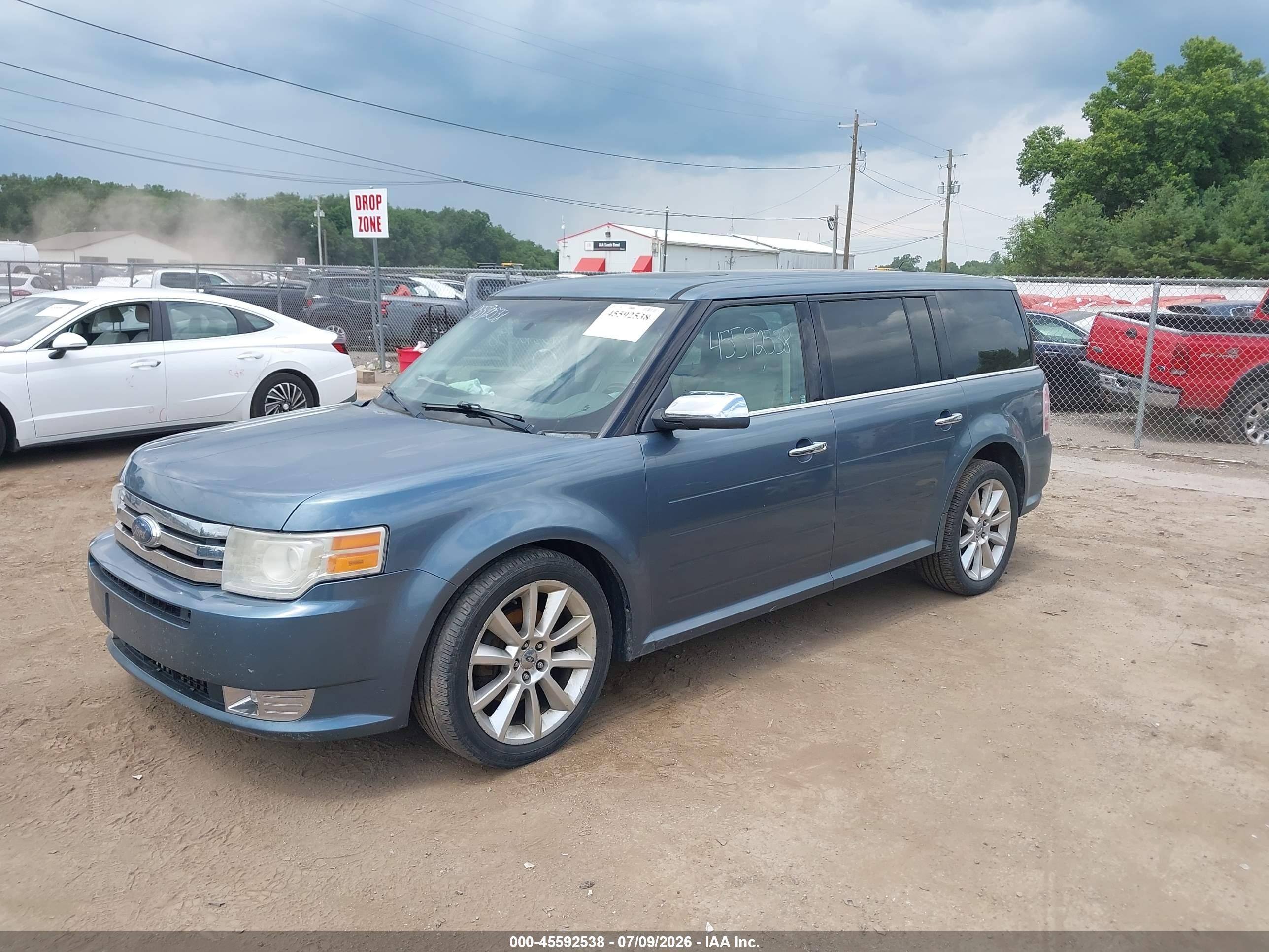 2010 Ford Flex Limited Light Blue vin: 2FMHK6DC3ABA99364