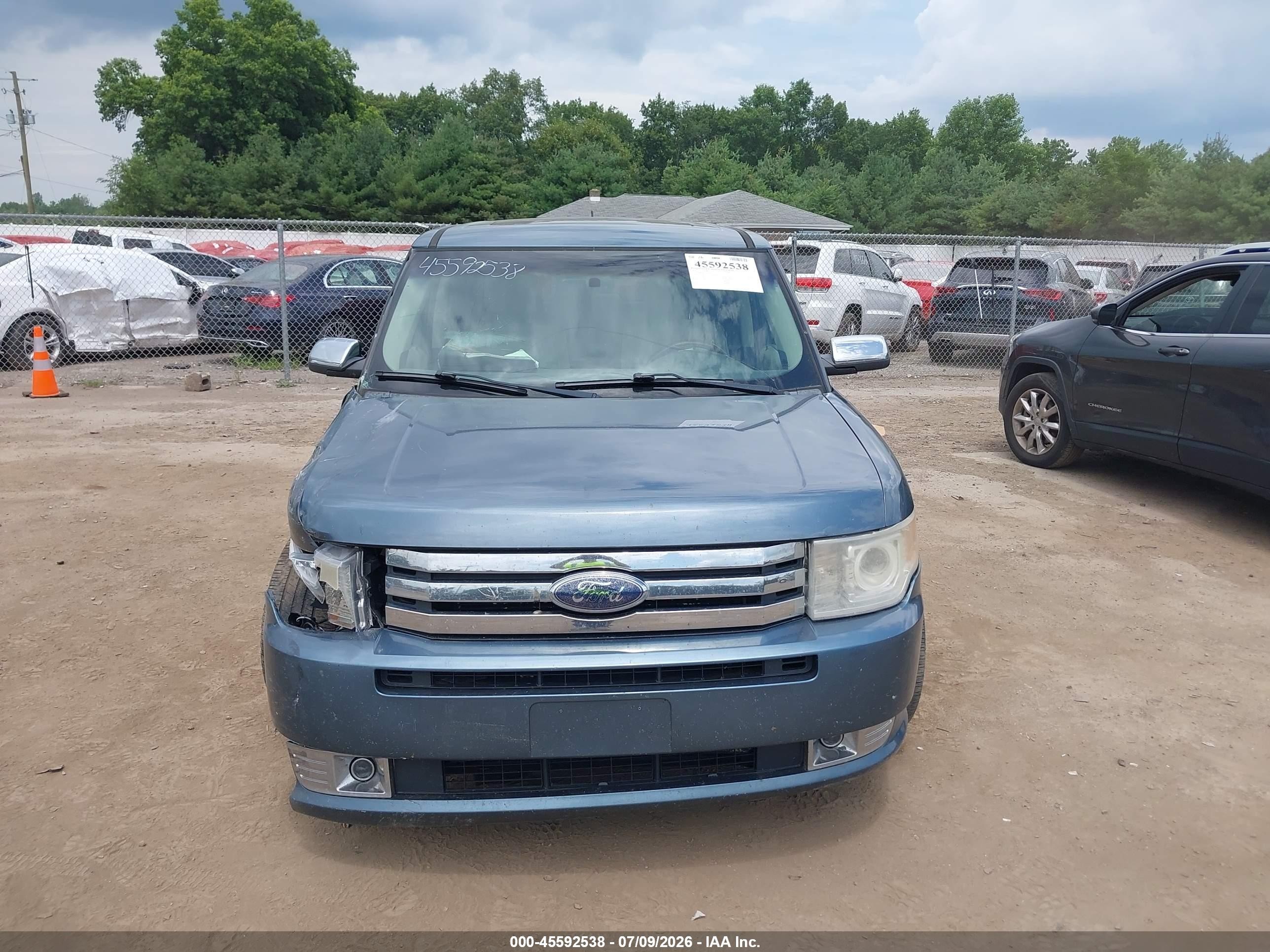 2010 Ford Flex Limited Light Blue vin: 2FMHK6DC3ABA99364