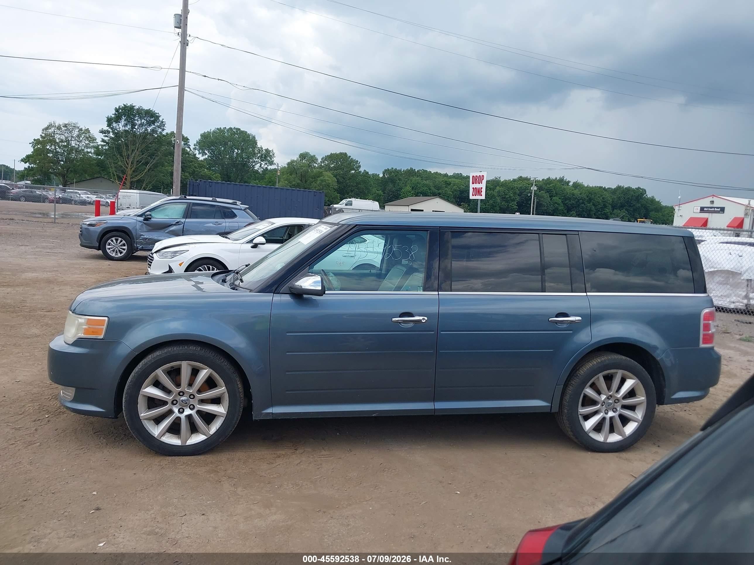 2010 Ford Flex Limited Light Blue vin: 2FMHK6DC3ABA99364