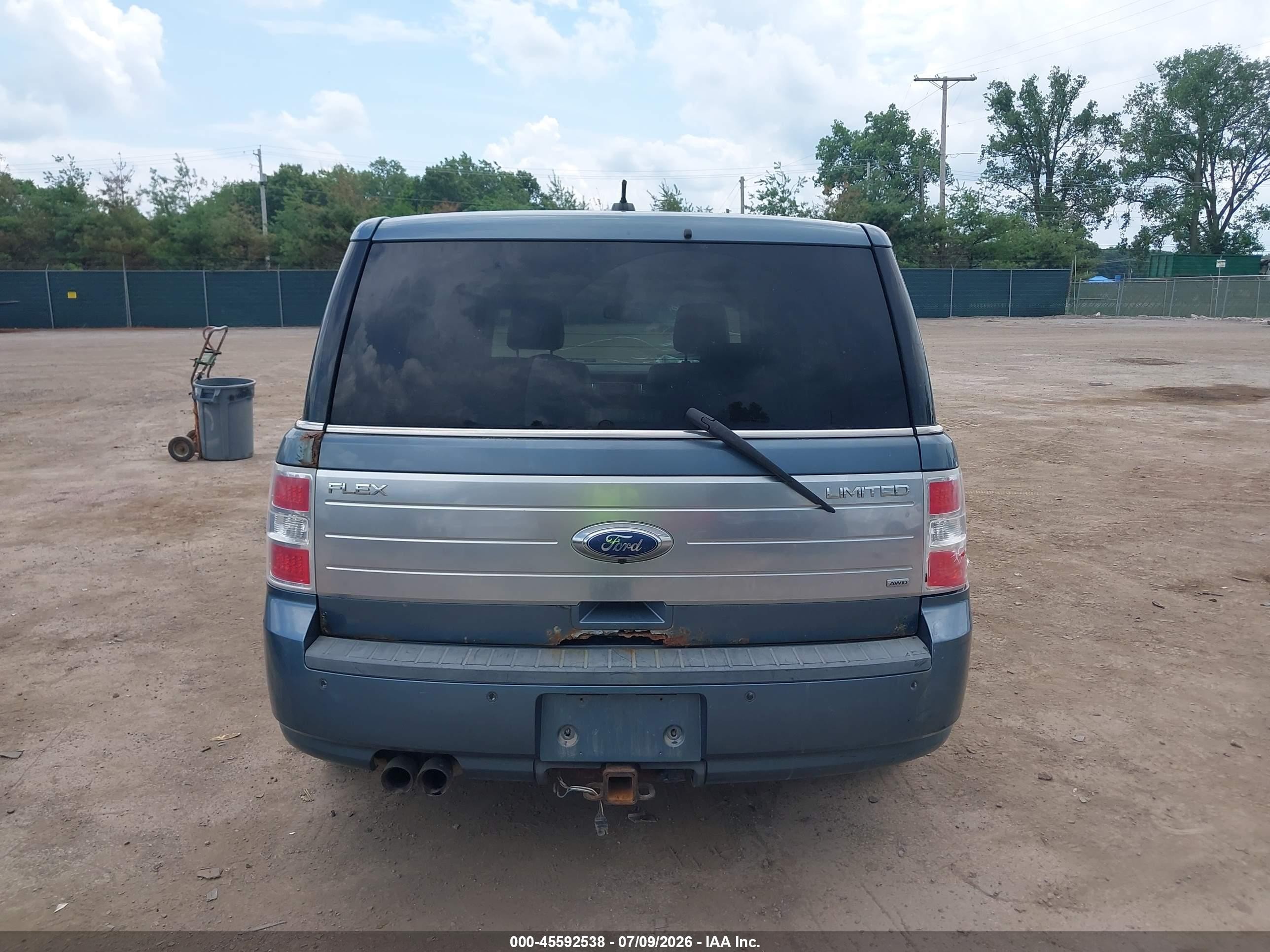 2010 Ford Flex Limited Light Blue vin: 2FMHK6DC3ABA99364