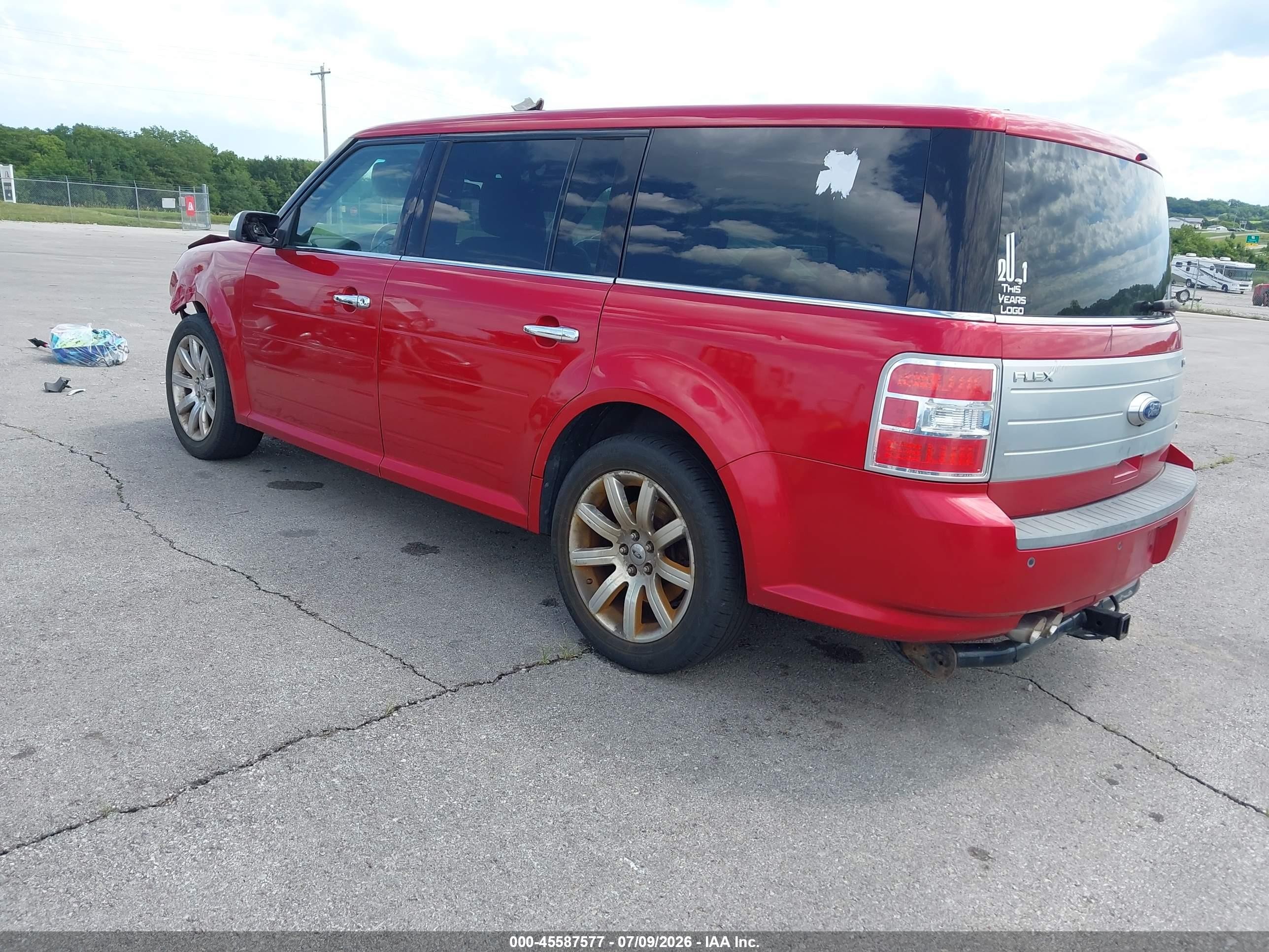 2010 Ford Flex Limited Red vin: 2FMHK6DC3ABD01216