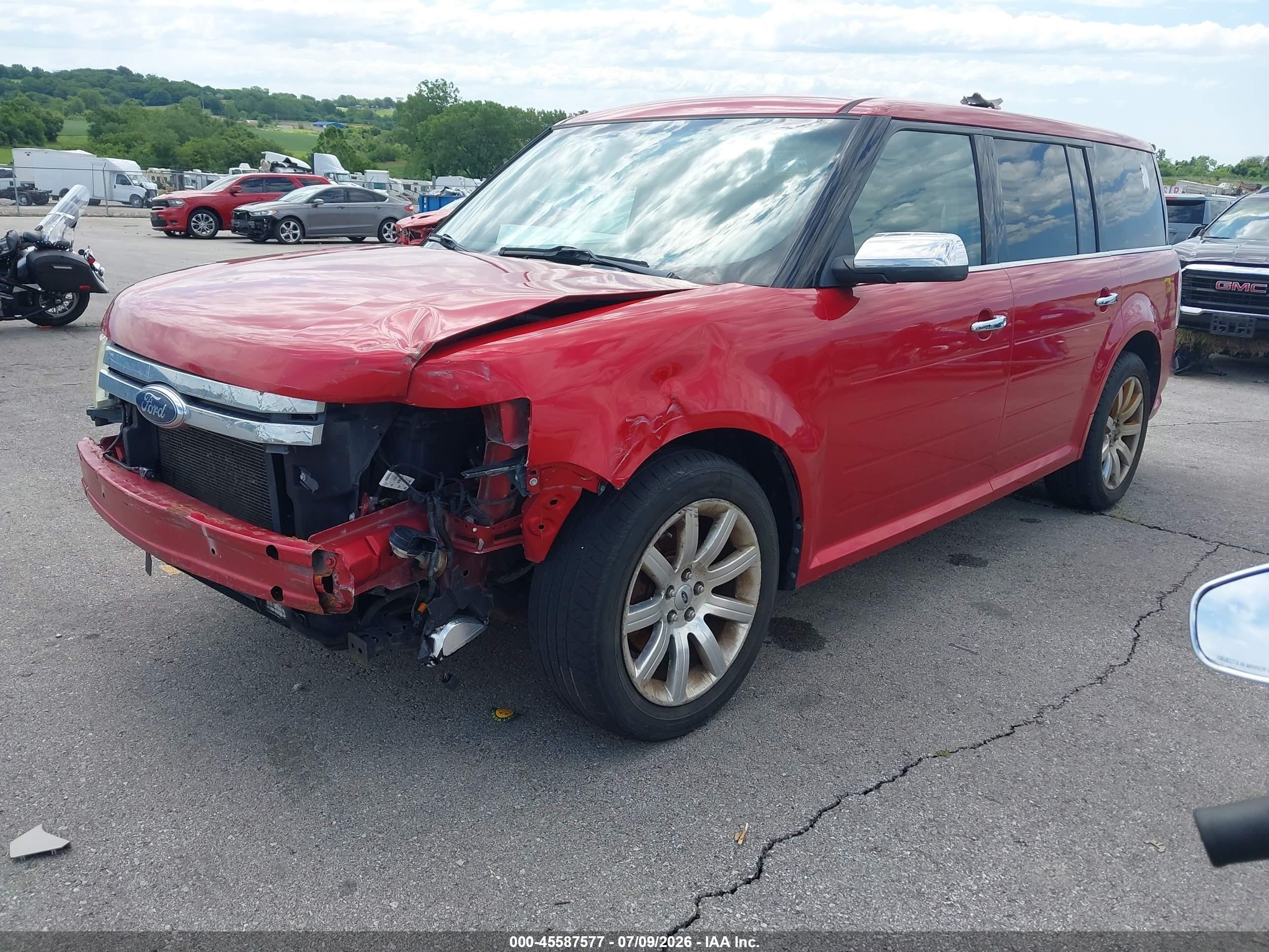 2010 Ford Flex Limited Red vin: 2FMHK6DC3ABD01216