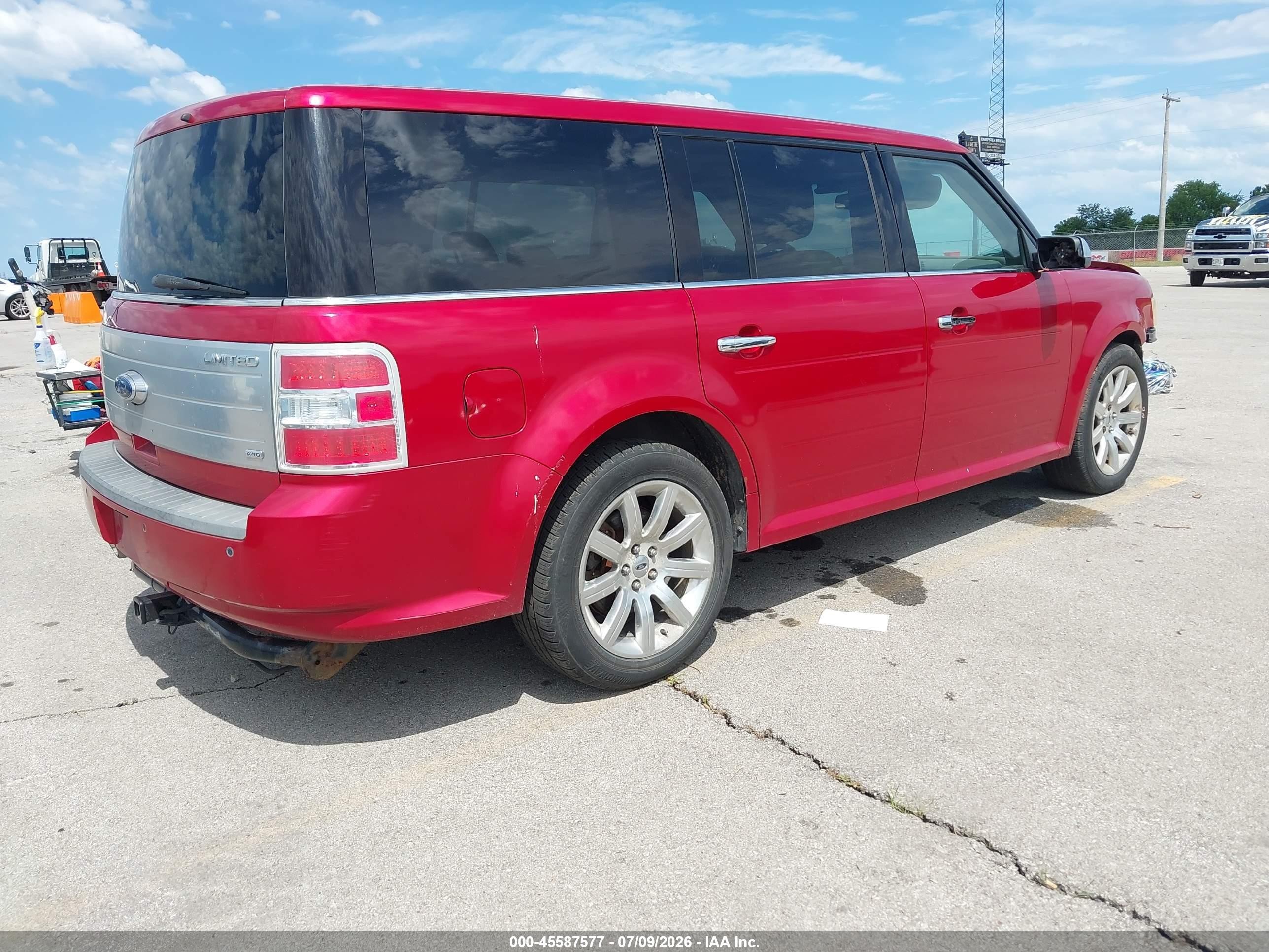 2010 Ford Flex Limited Red vin: 2FMHK6DC3ABD01216