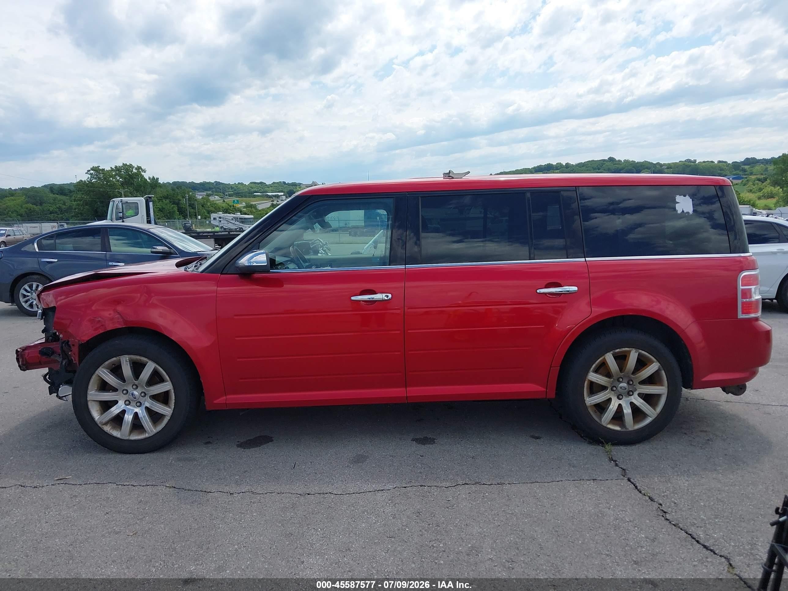 2010 Ford Flex Limited Red vin: 2FMHK6DC3ABD01216