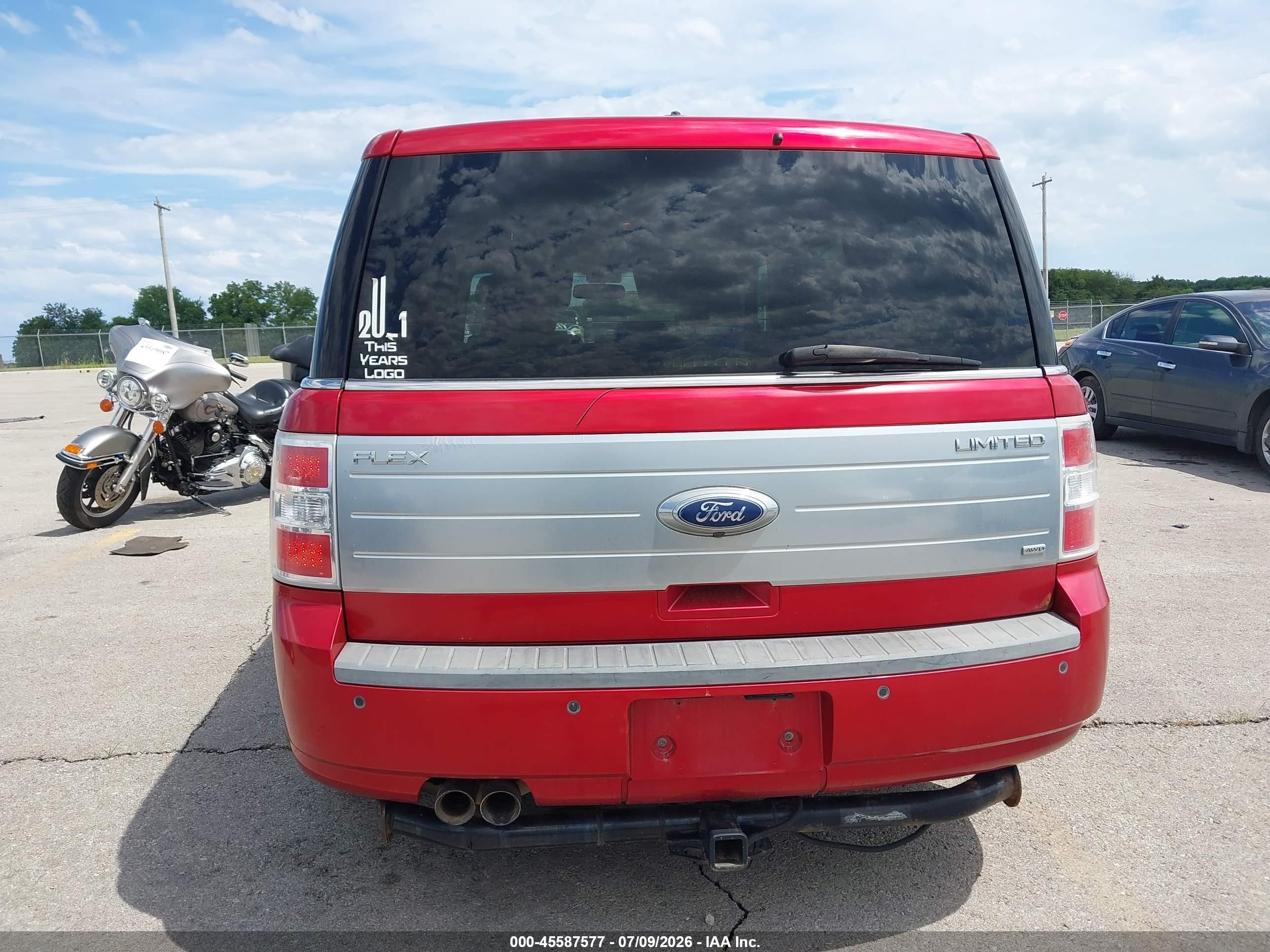2010 Ford Flex Limited Red vin: 2FMHK6DC3ABD01216