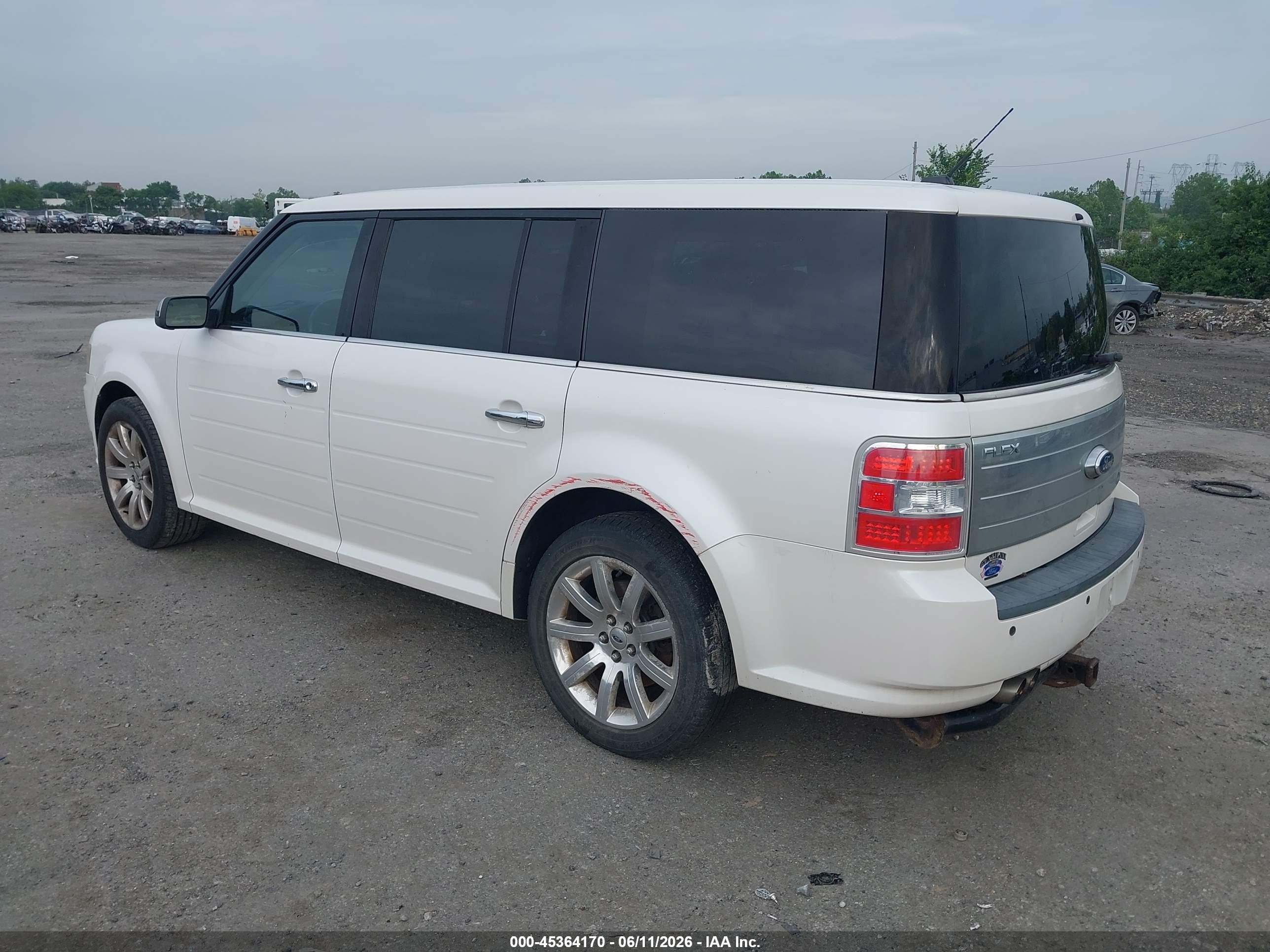 2011 Ford Flex Limited White vin: 2FMHK6DC4BBD25283