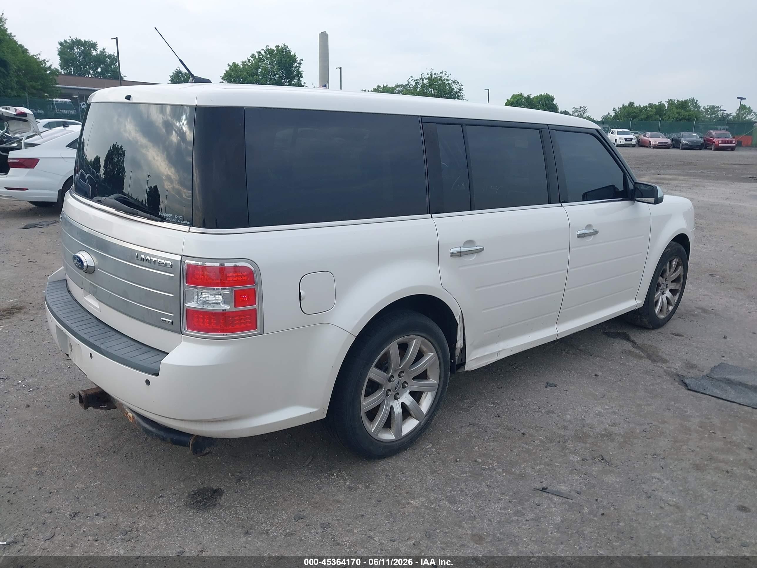 2011 Ford Flex Limited White vin: 2FMHK6DC4BBD25283