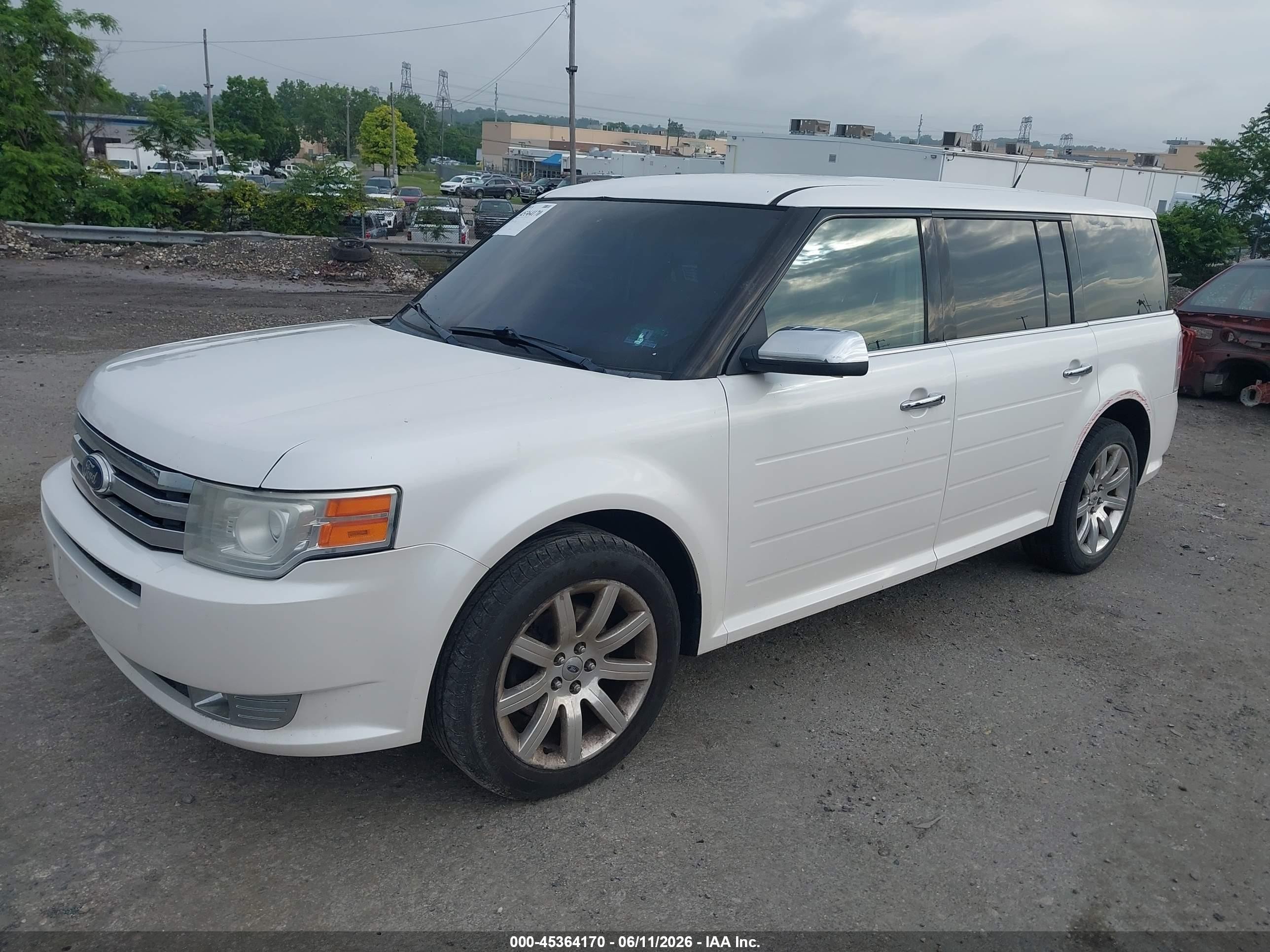 2011 Ford Flex Limited White vin: 2FMHK6DC4BBD25283