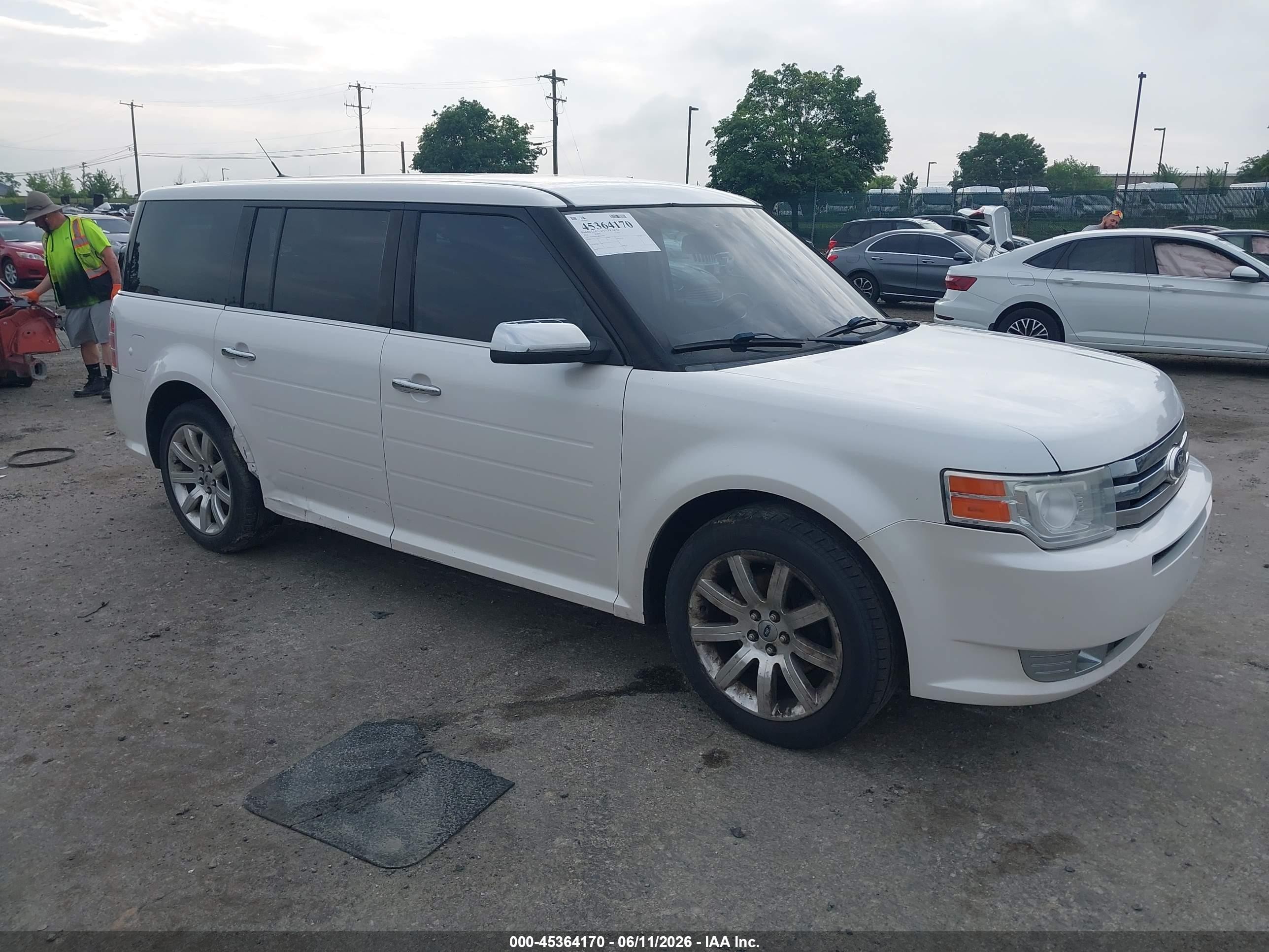 2011 Ford Flex Limited White vin: 2FMHK6DC4BBD25283