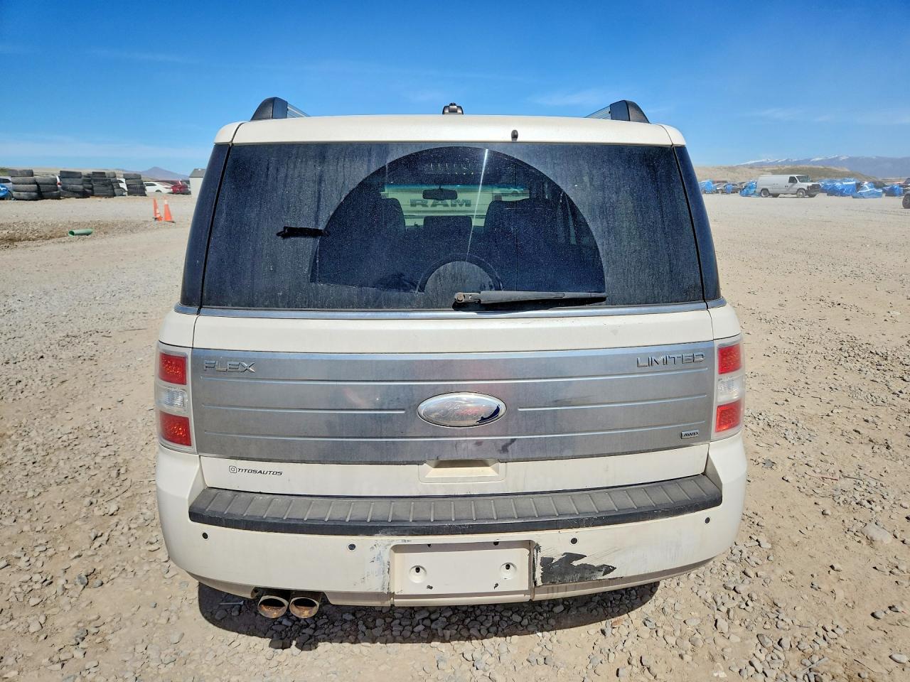 2012 Ford Flex Limited White vin: 2FMHK6DC6CBD08972