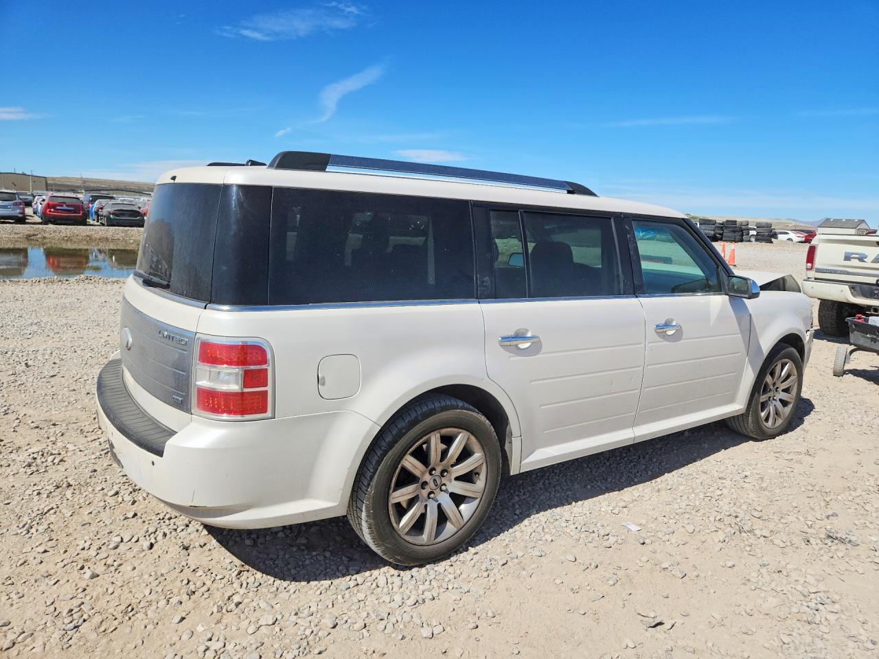 2012 Ford Flex Limited White vin: 2FMHK6DC6CBD08972
