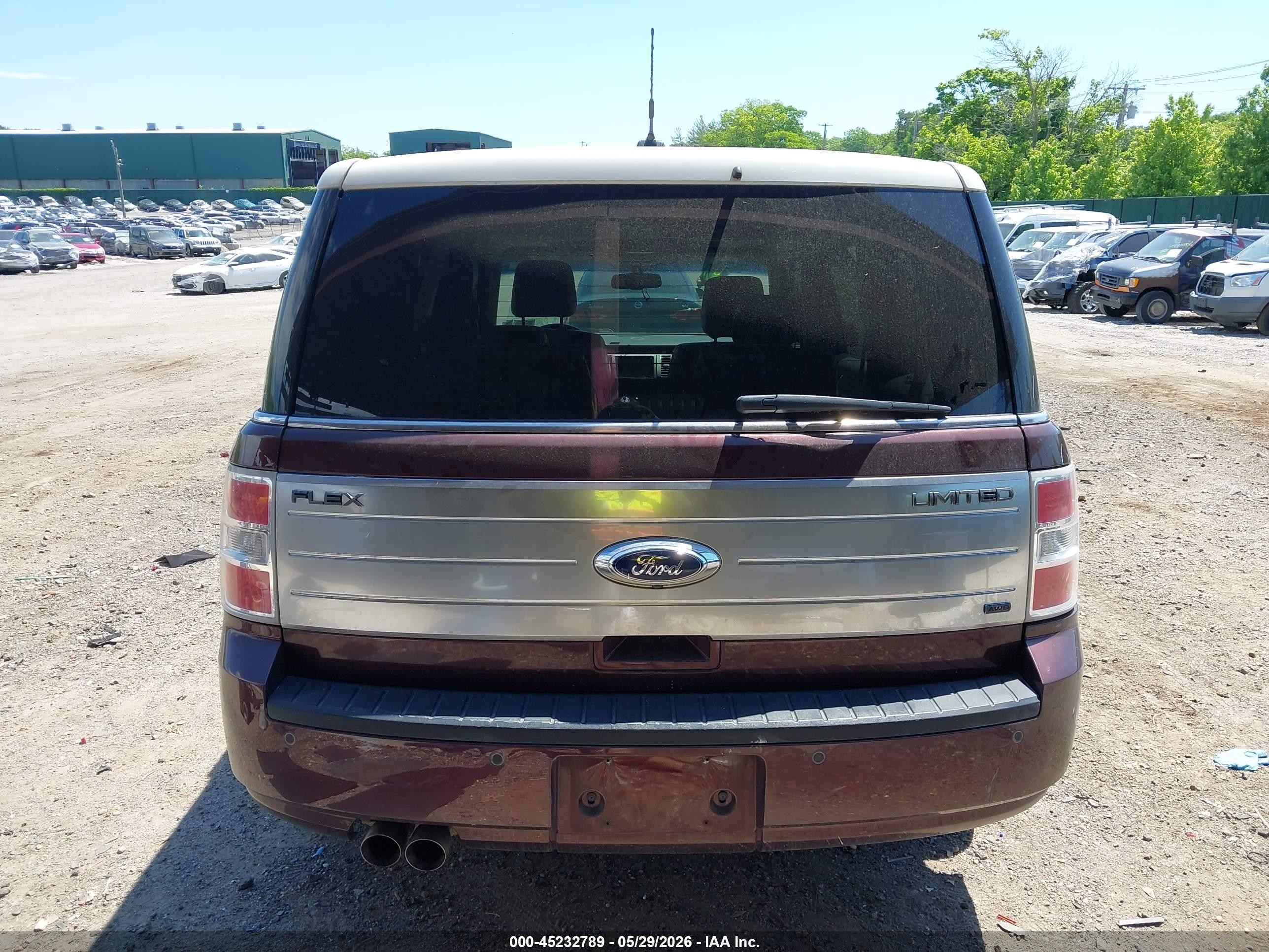 2010 Ford Flex Limited Бордовый vin: 2FMHK6DC7ABA31939