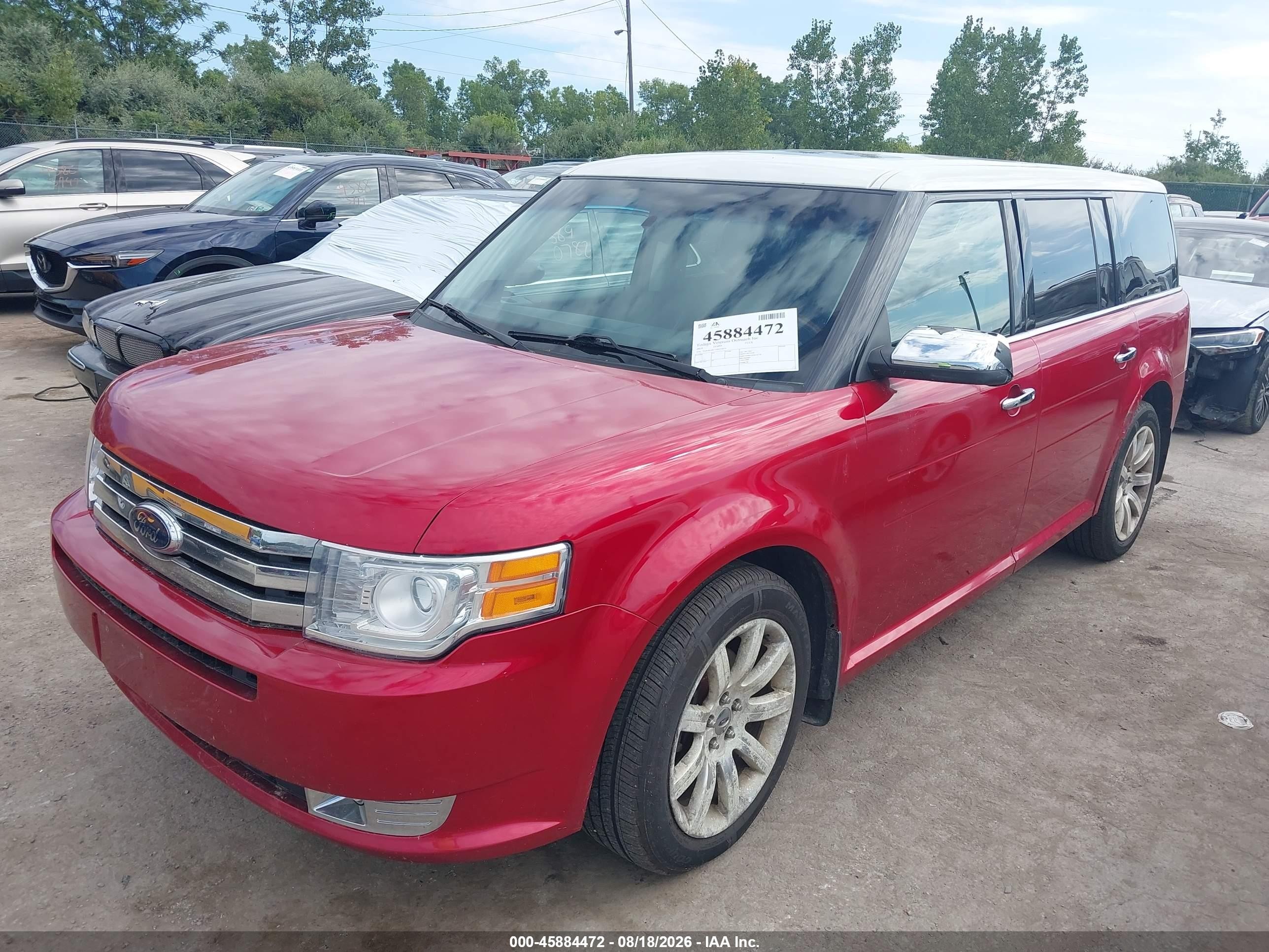 2010 Ford Flex Limited Red vin: 2FMHK6DC7ABA34629