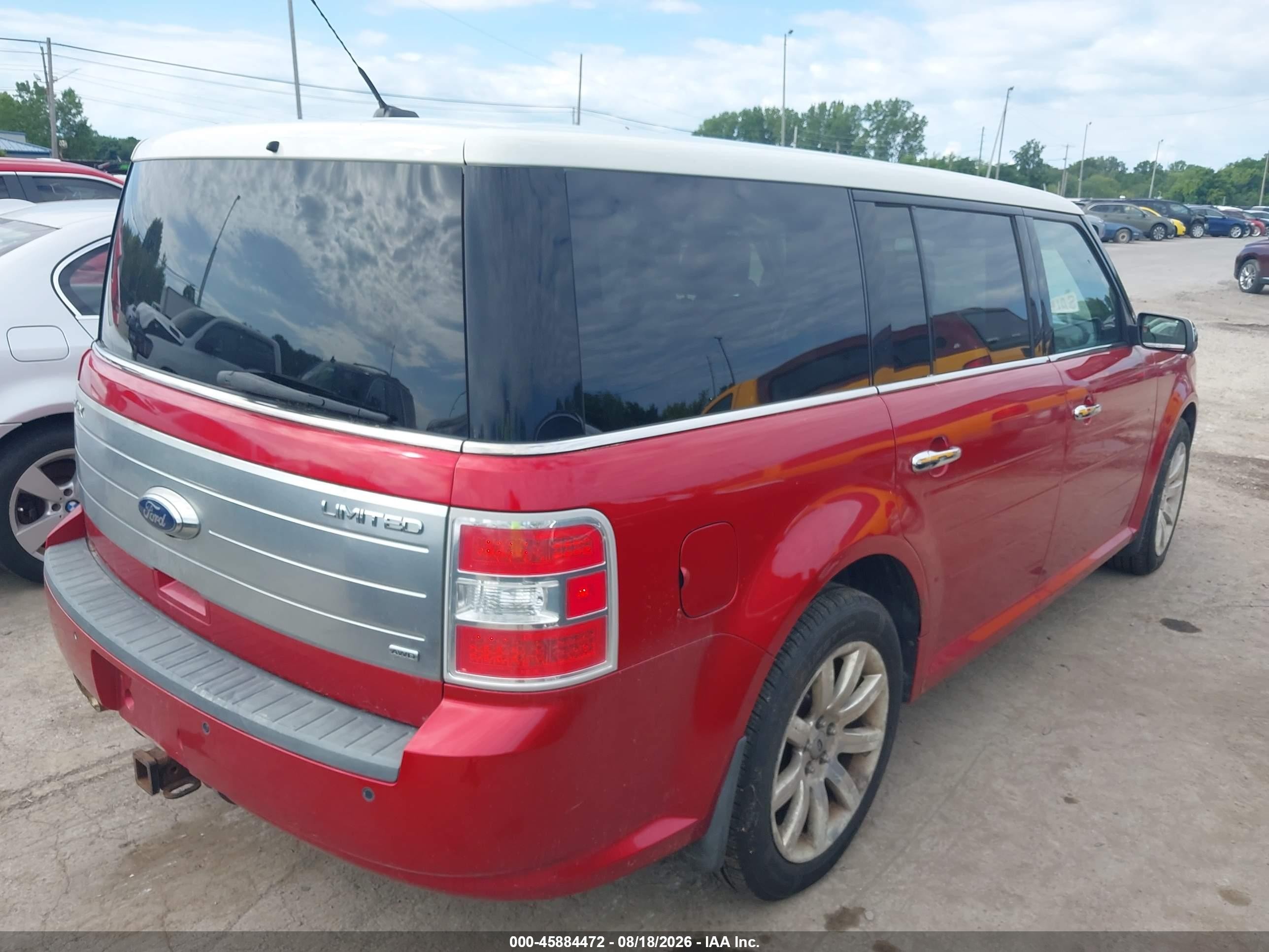 2010 Ford Flex Limited Red vin: 2FMHK6DC7ABA34629