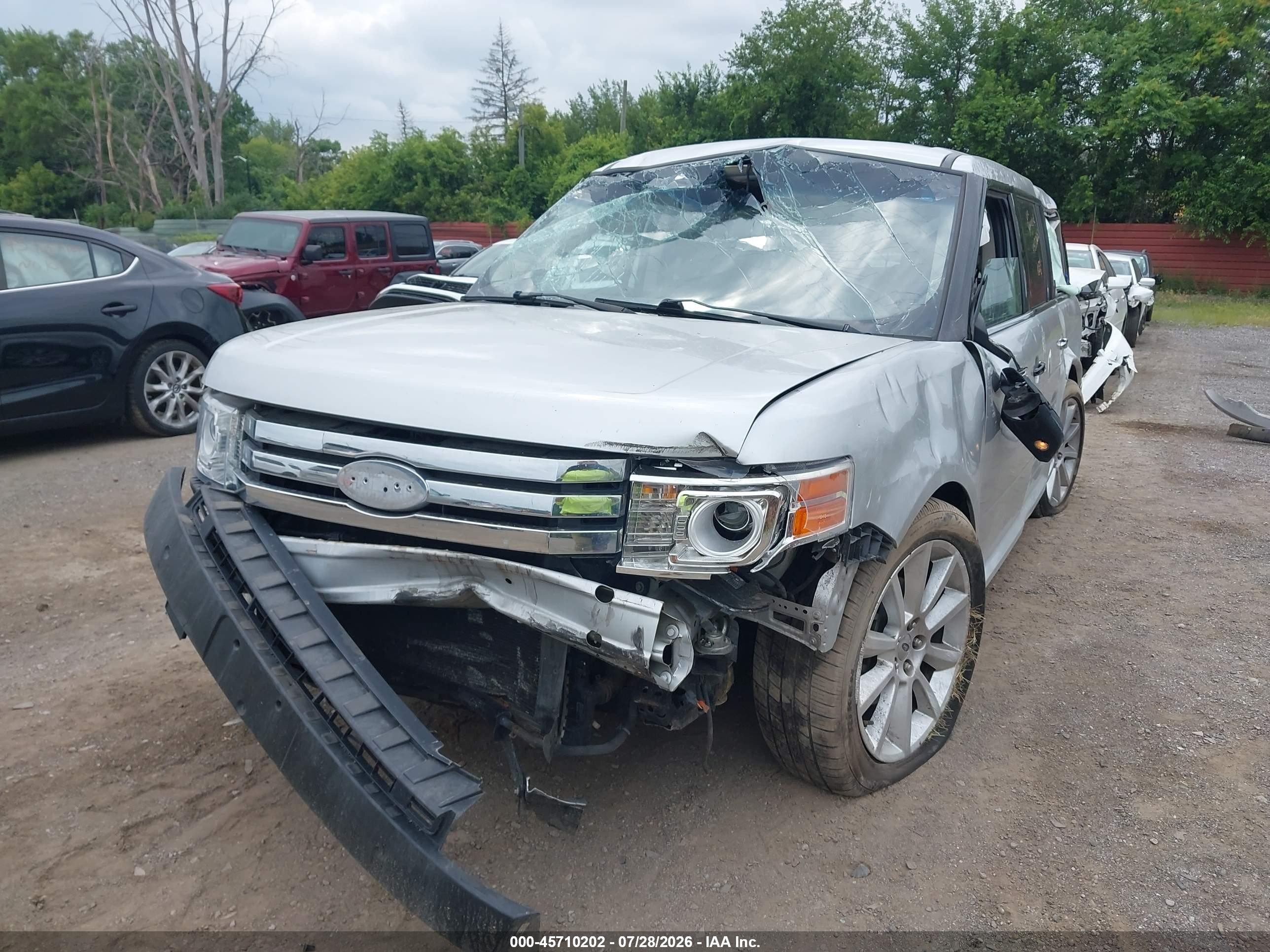 2011 Ford Flex Limited Silver vin: 2FMHK6DC7BBD21437