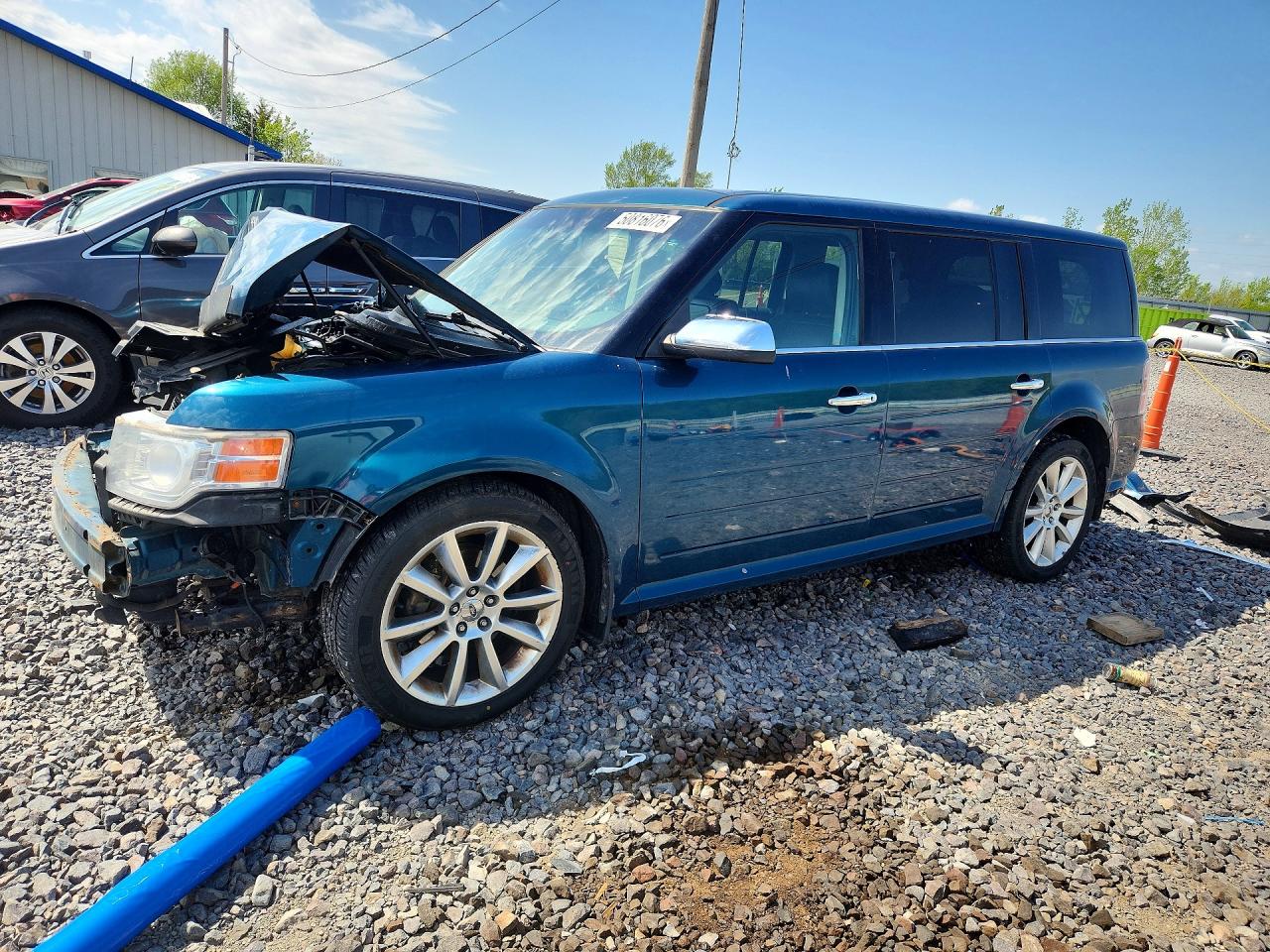2011 Ford Flex Limited Blue vin: 2FMHK6DC9BBD03327