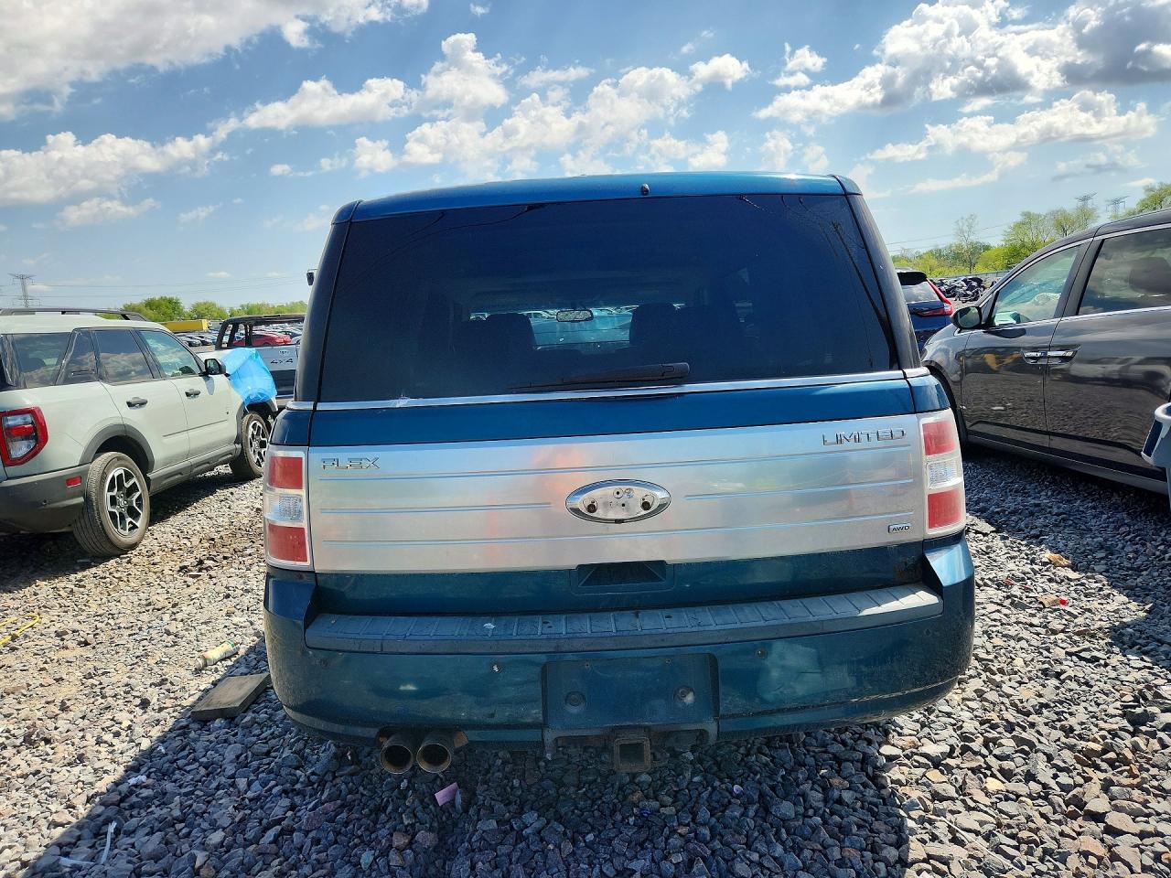 2011 Ford Flex Limited Blue vin: 2FMHK6DC9BBD03327