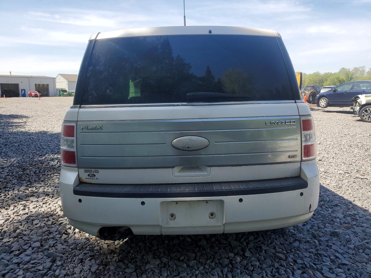 2012 Ford Flex Limited White vin: 2FMHK6DCXCBD02026