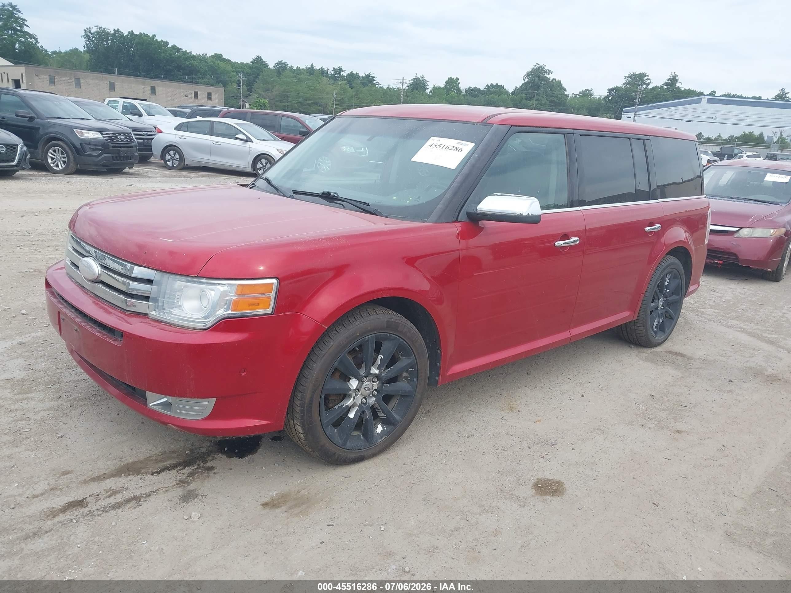 2010 Ford Flex Limited Red vin: 2FMHK6DT0ABD00461