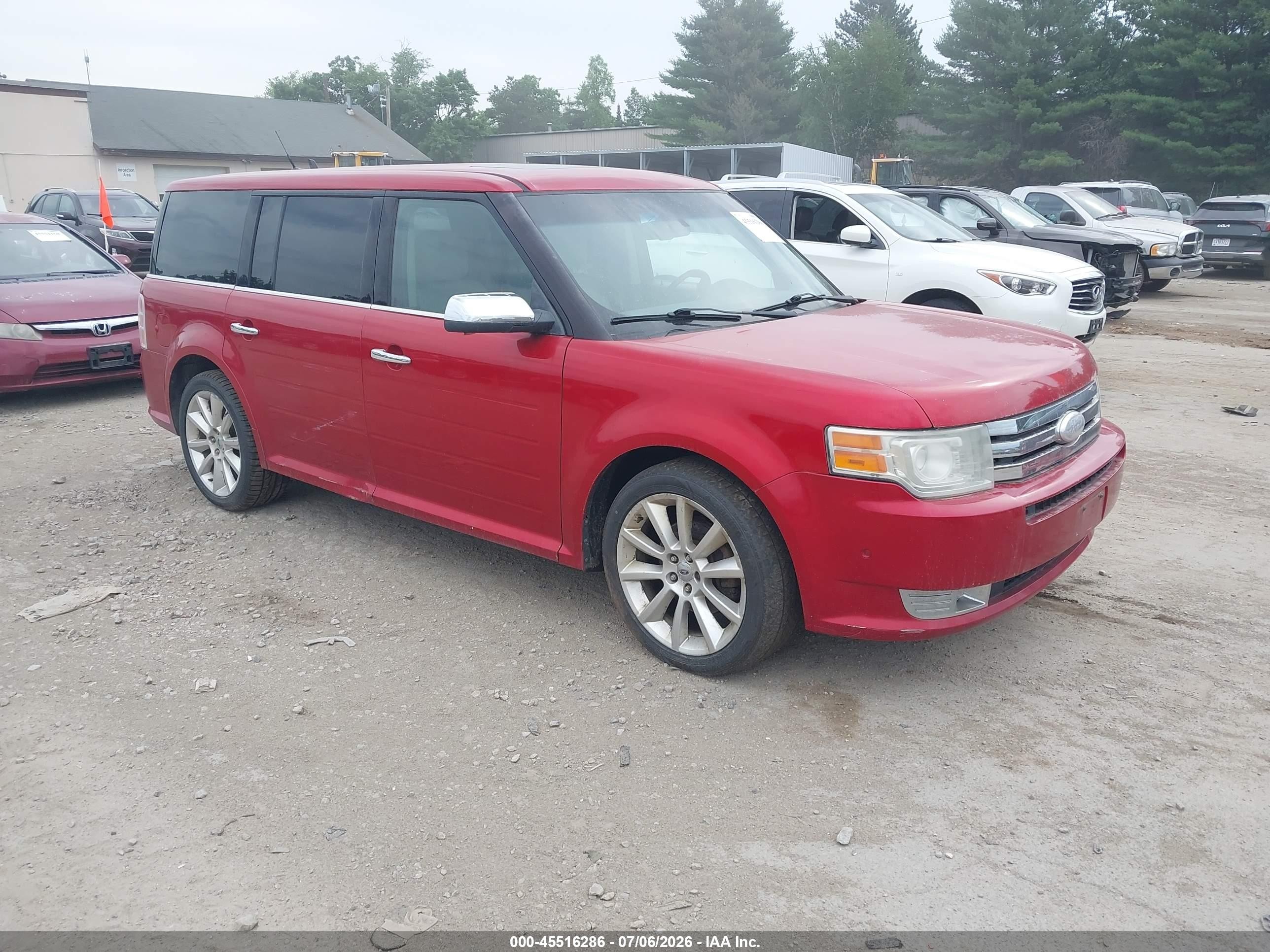 2010 Ford Flex Limited Red vin: 2FMHK6DT0ABD00461