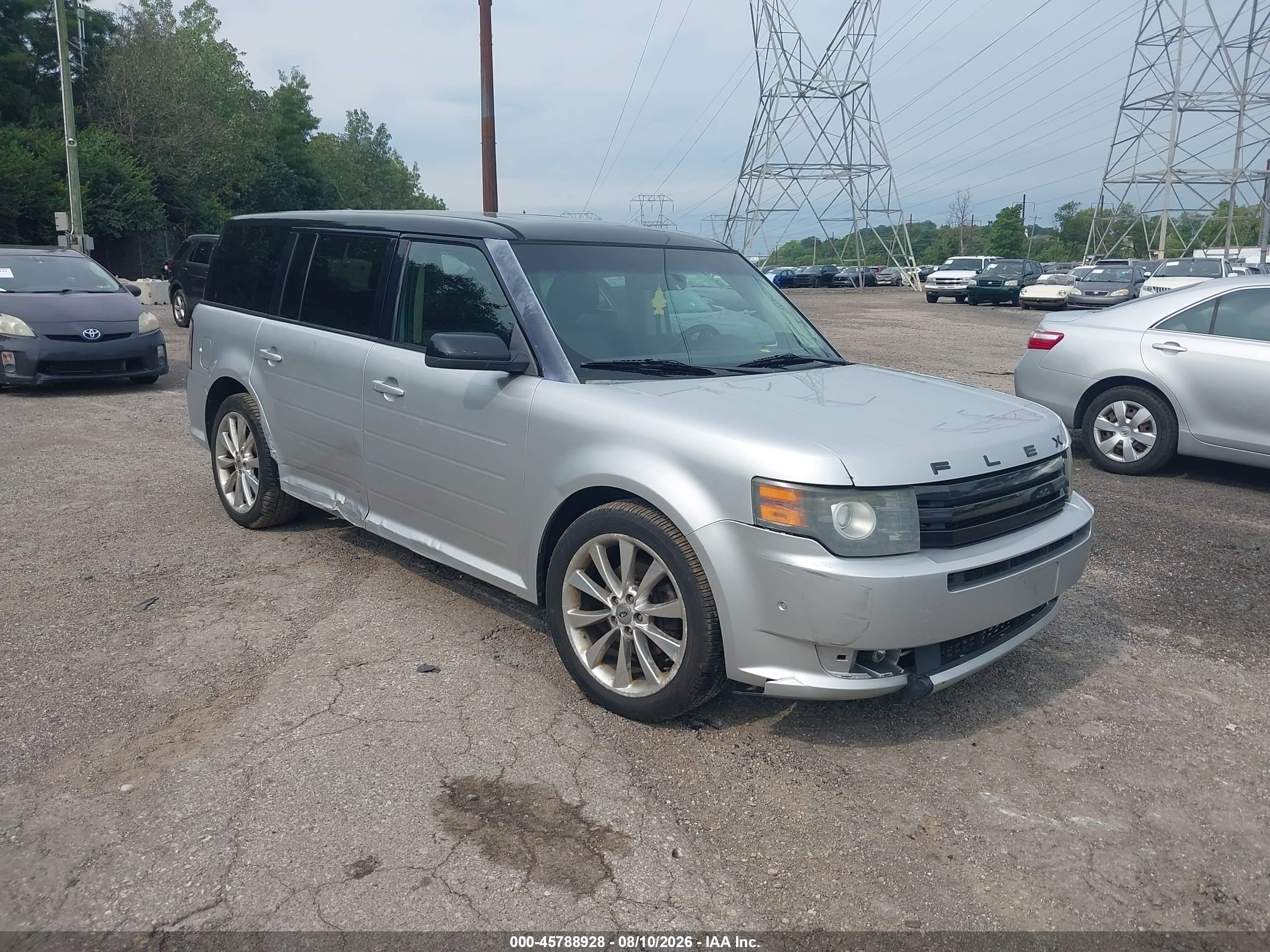 2011 Ford Flex Titanium Silver vin: 2FMHK6DT0BBD34546