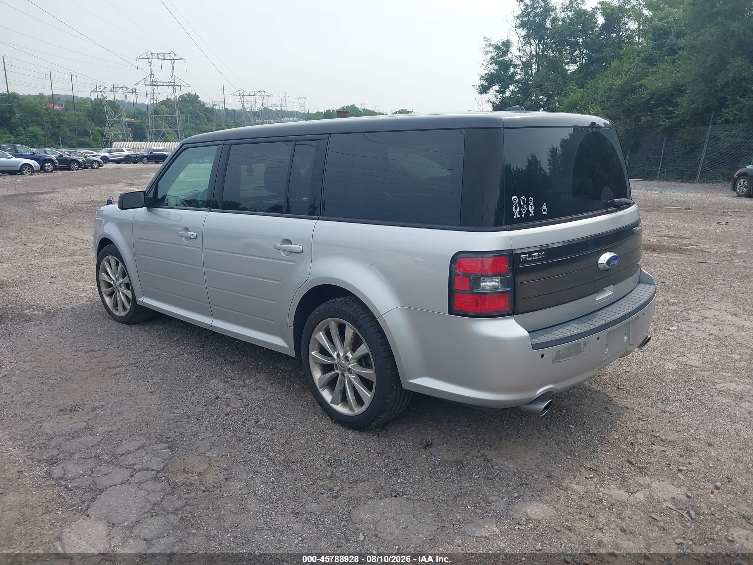 2011 Ford Flex Titanium Silver vin: 2FMHK6DT0BBD34546