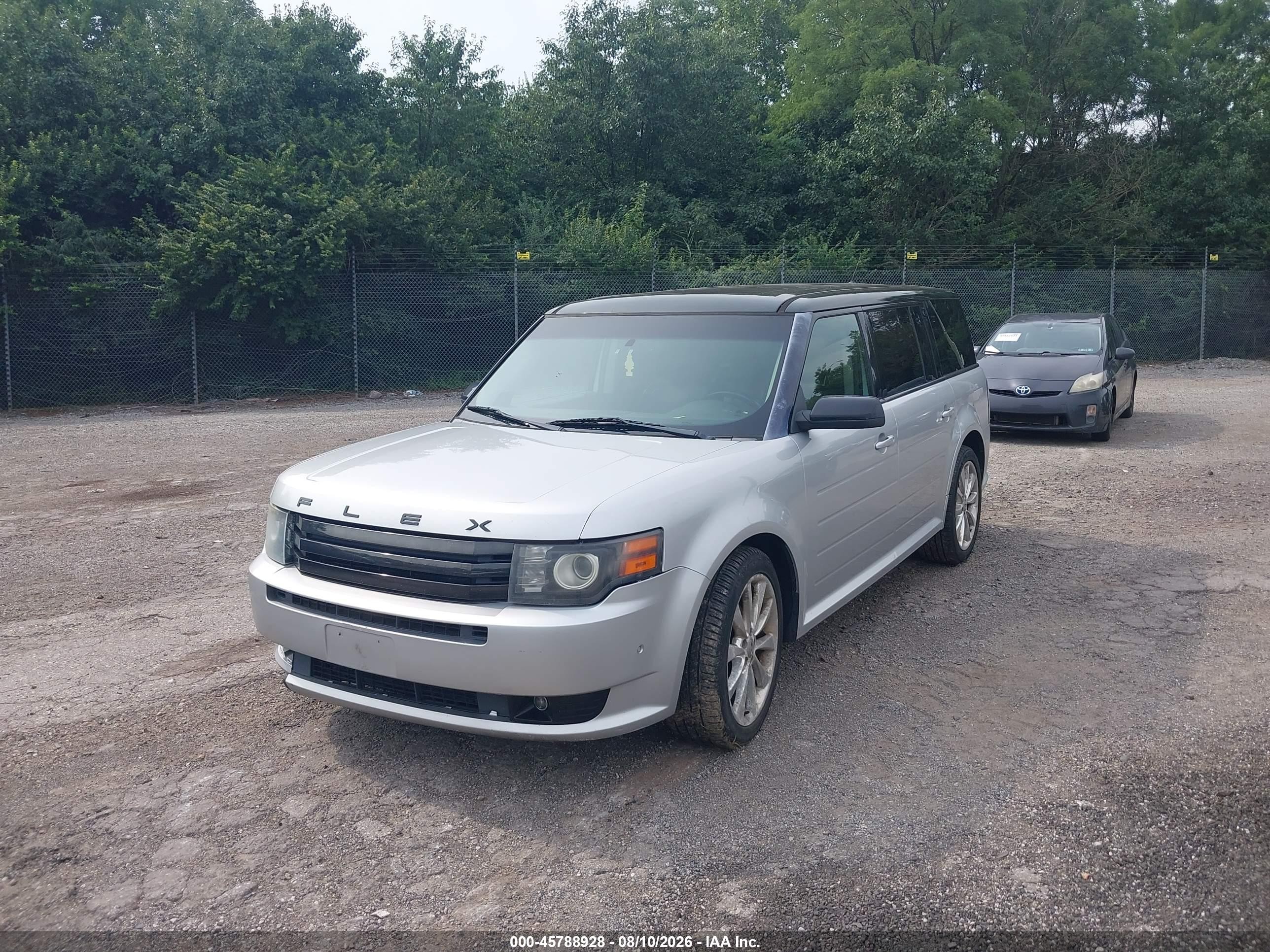 2011 Ford Flex Titanium Silver vin: 2FMHK6DT0BBD34546