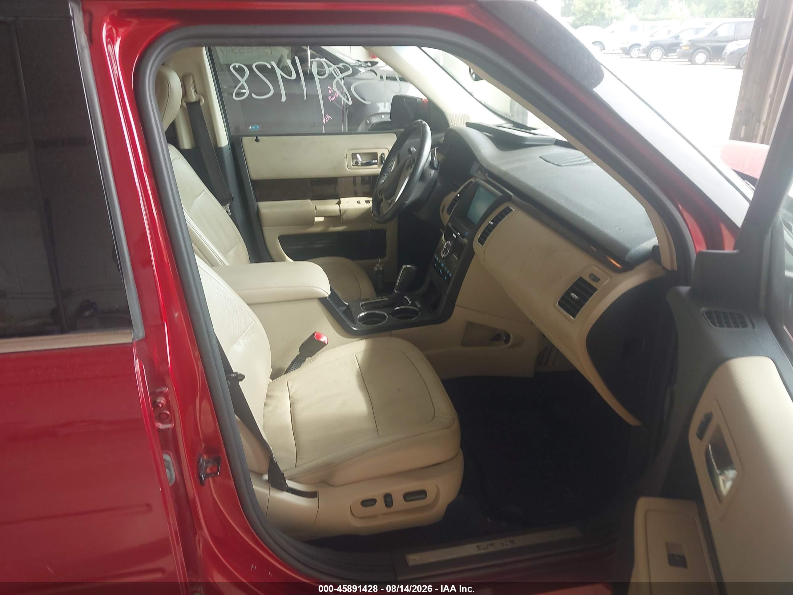 2014 Ford Flex Limited Red vin: 2FMHK6DT0EBD07674