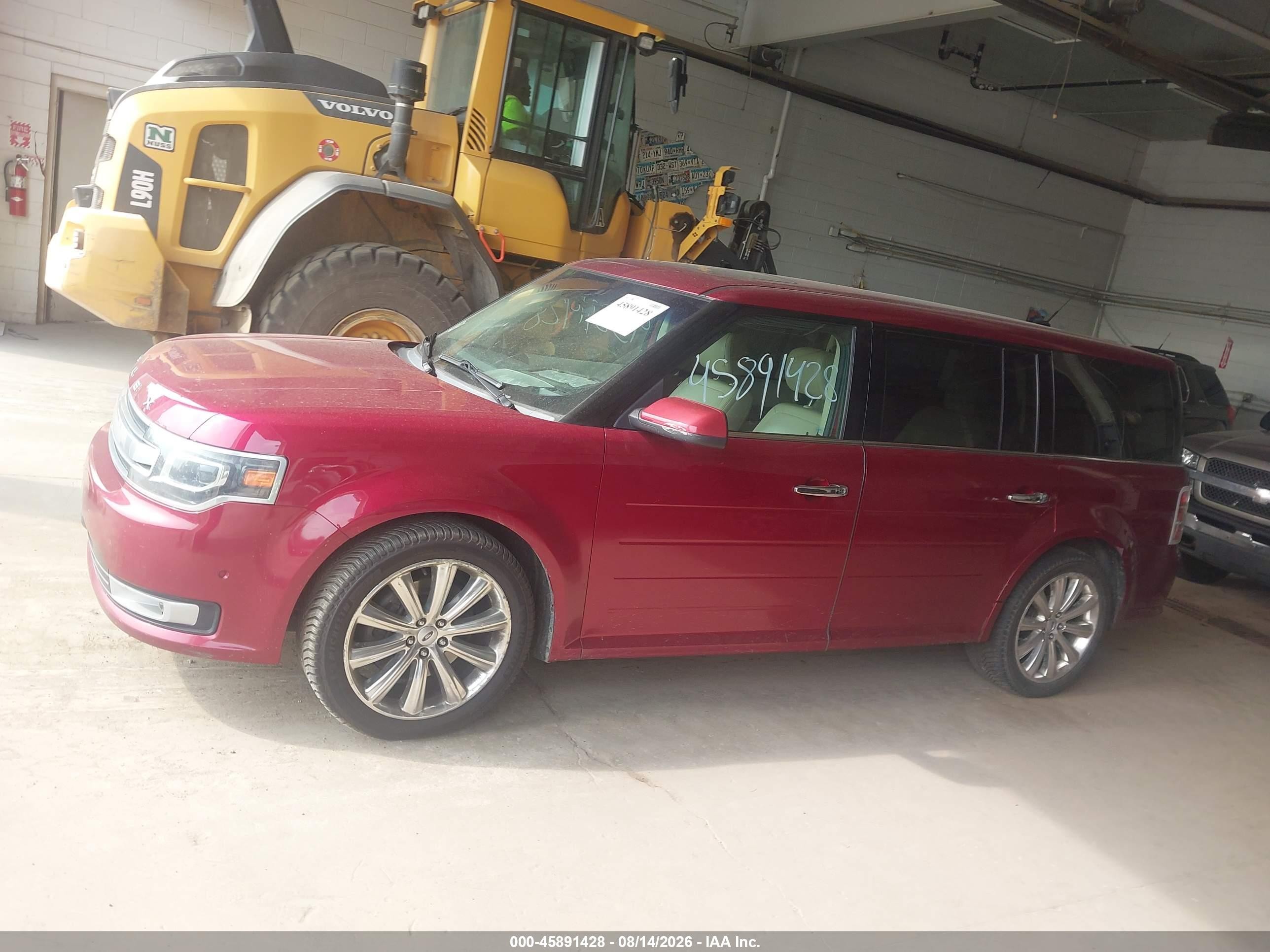 2014 Ford Flex Limited Red vin: 2FMHK6DT0EBD07674