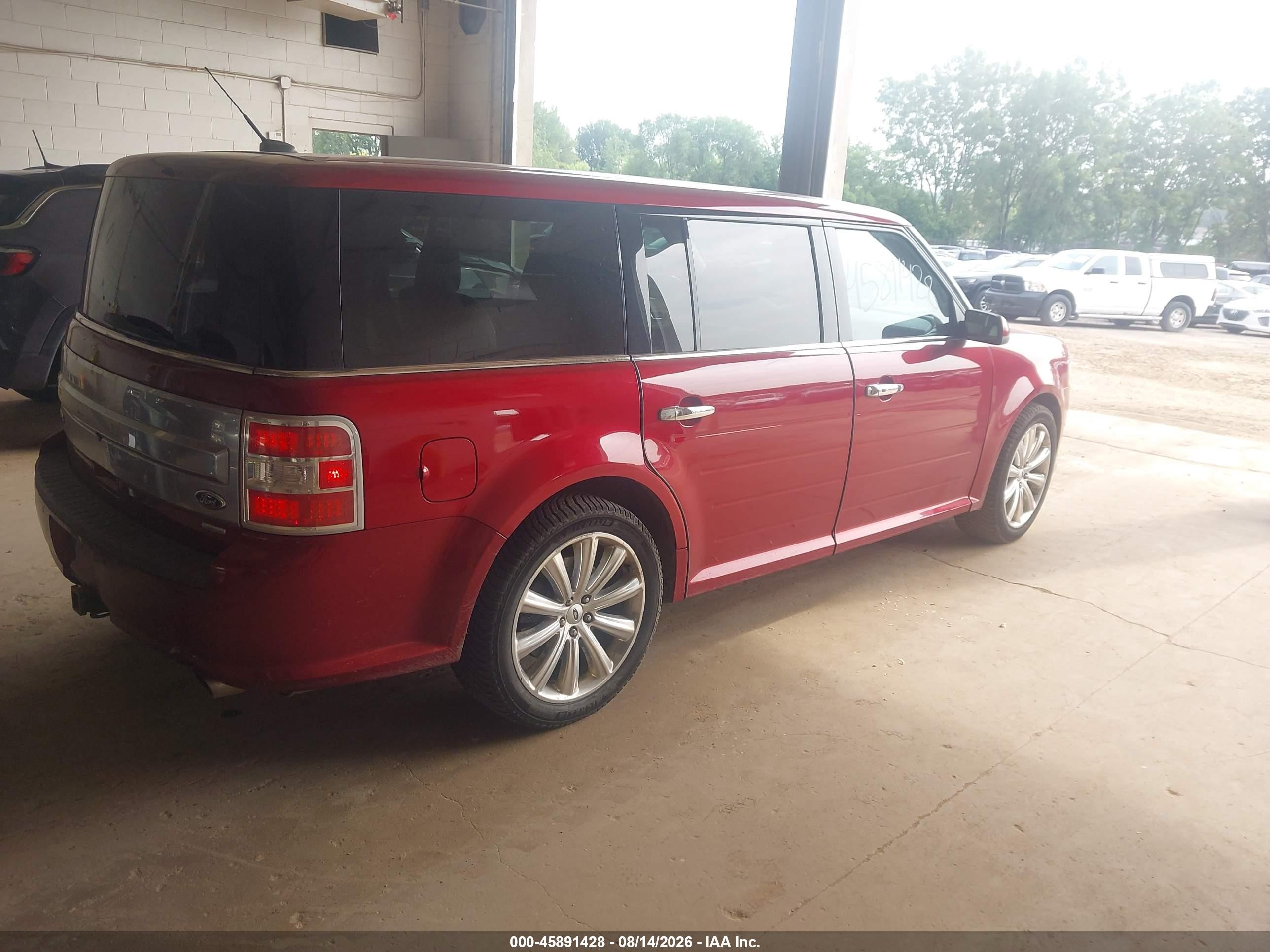 2014 Ford Flex Limited Red vin: 2FMHK6DT0EBD07674
