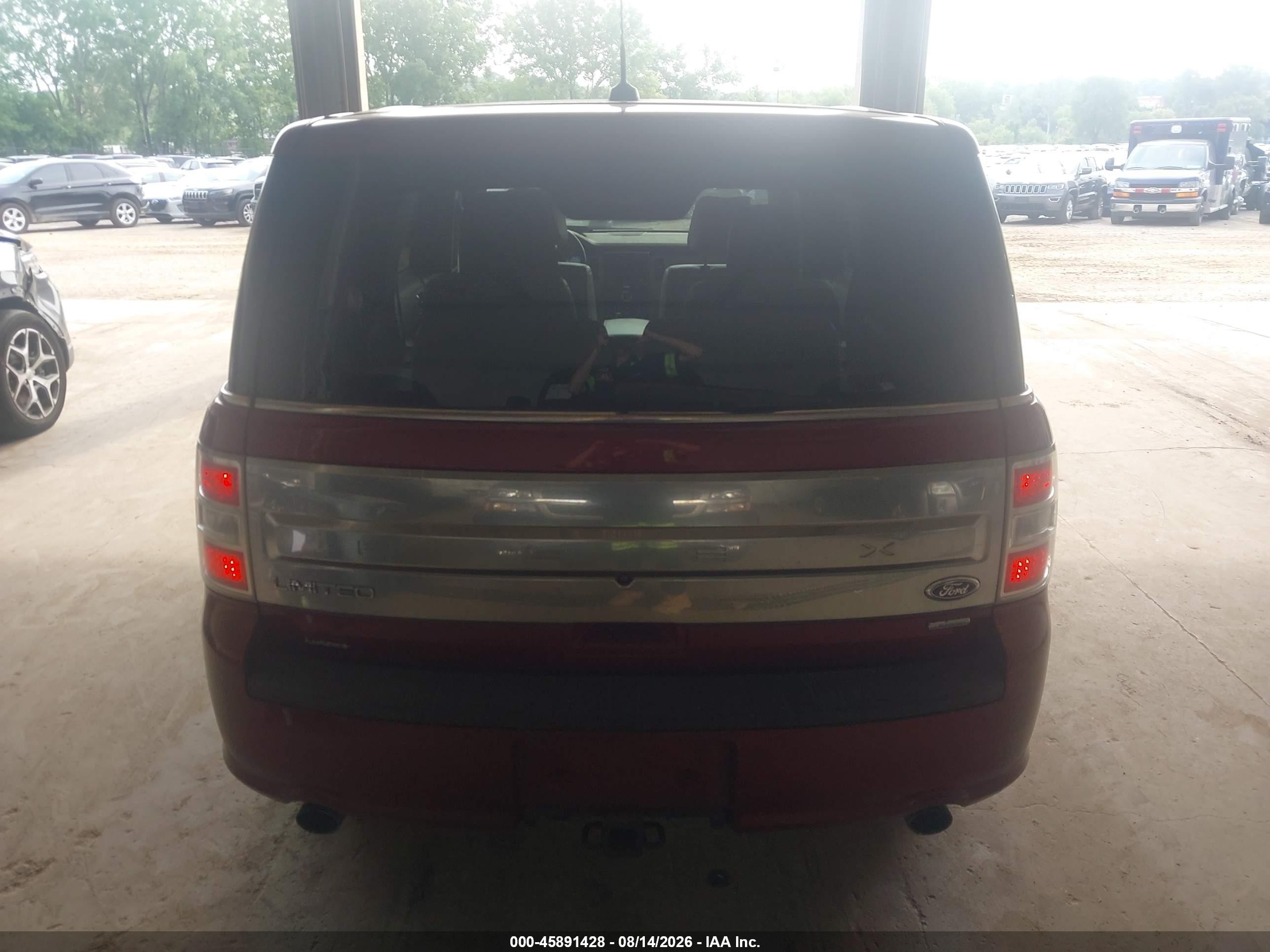 2014 Ford Flex Limited Red vin: 2FMHK6DT0EBD07674