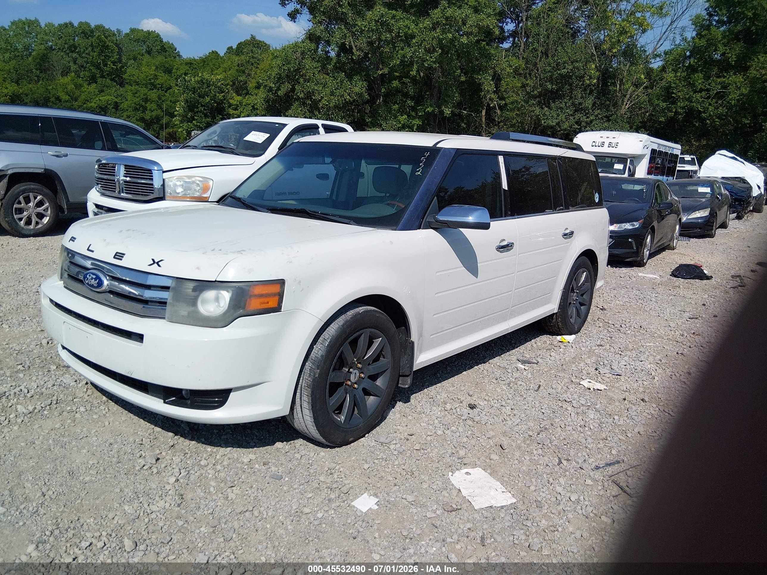 2012 Ford Flex Limited White vin: 2FMHK6DT1CBD08362