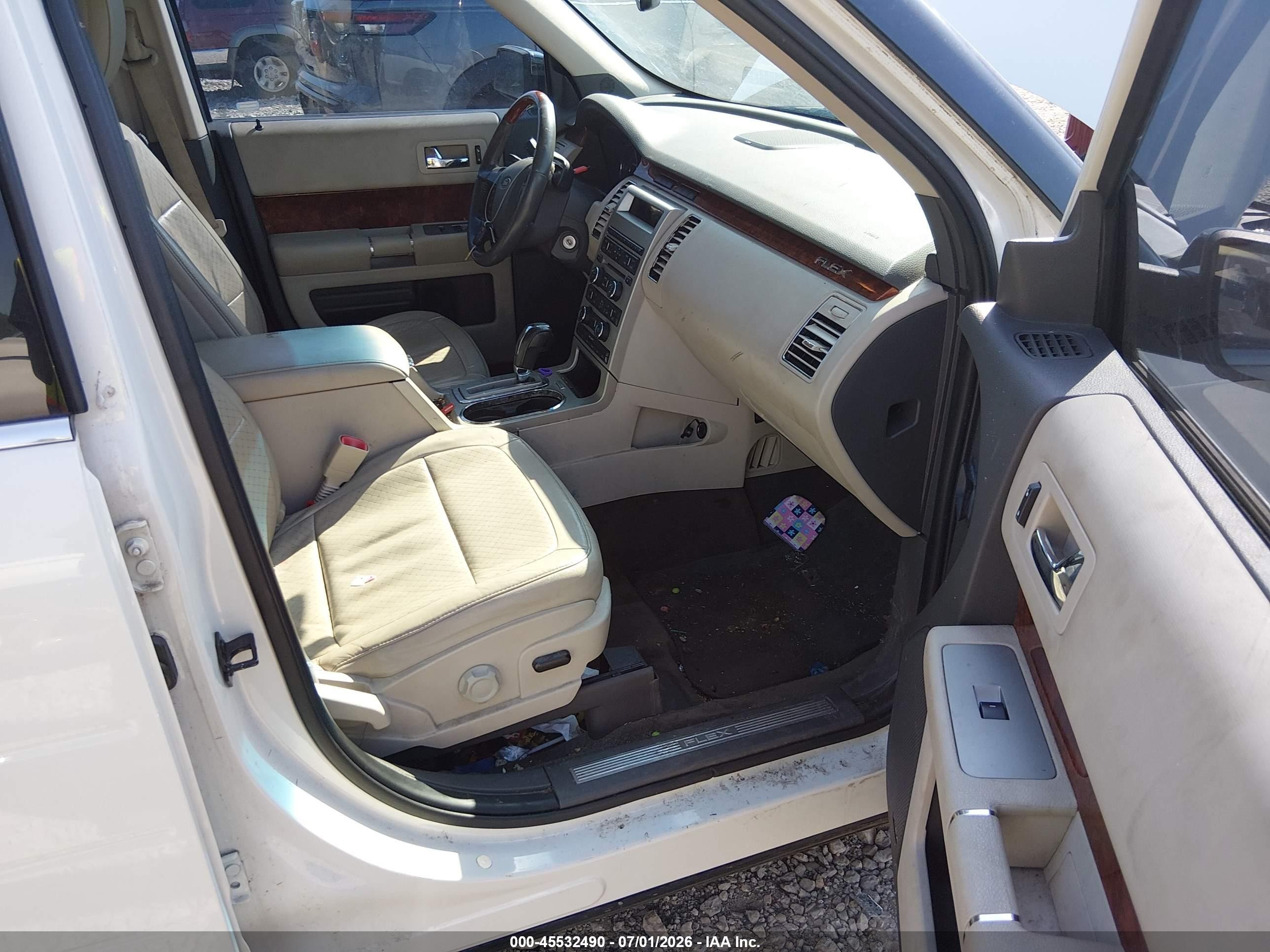 2012 Ford Flex Limited White vin: 2FMHK6DT1CBD08362