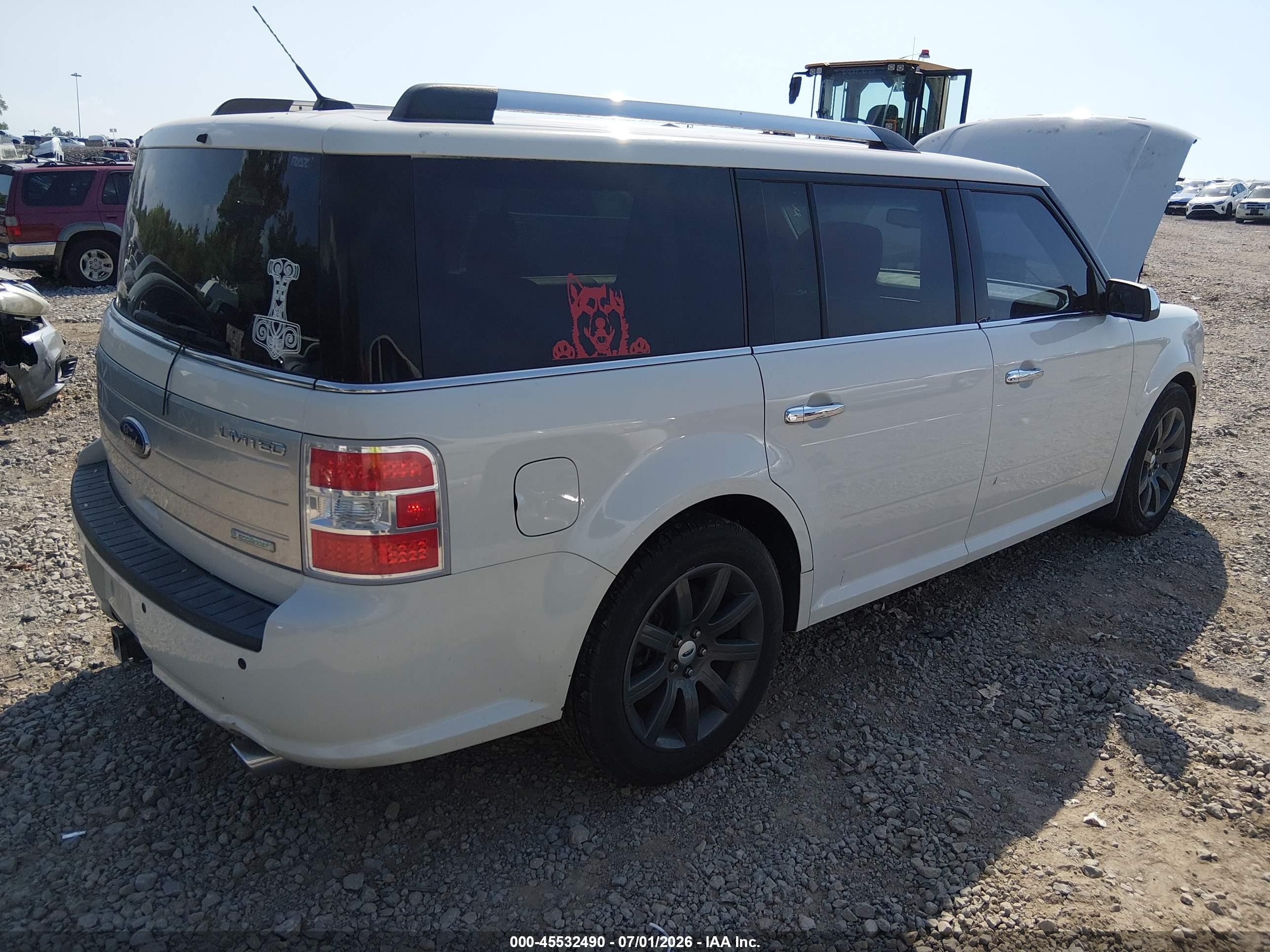 2012 Ford Flex Limited White vin: 2FMHK6DT1CBD08362