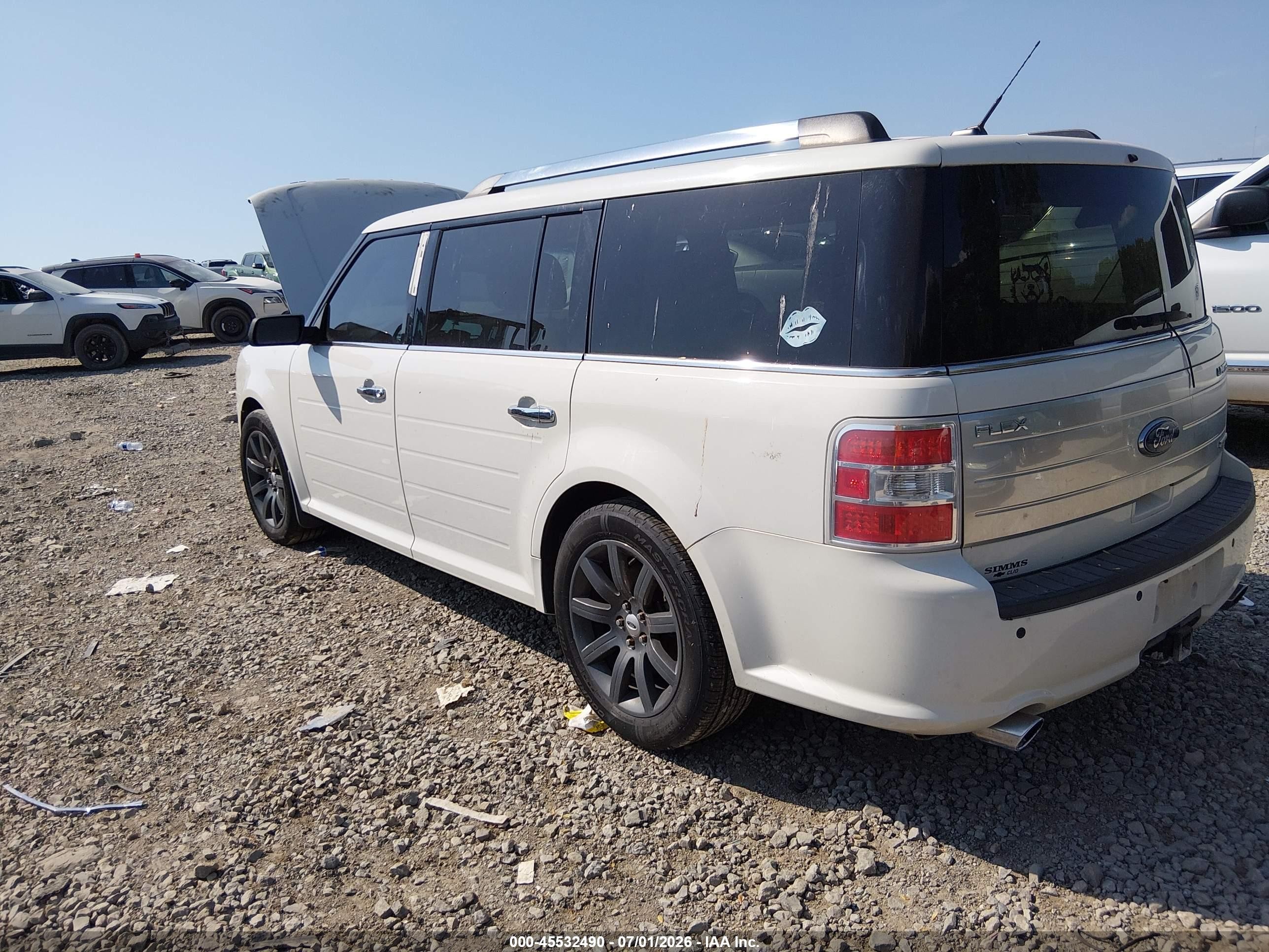 2012 Ford Flex Limited White vin: 2FMHK6DT1CBD08362