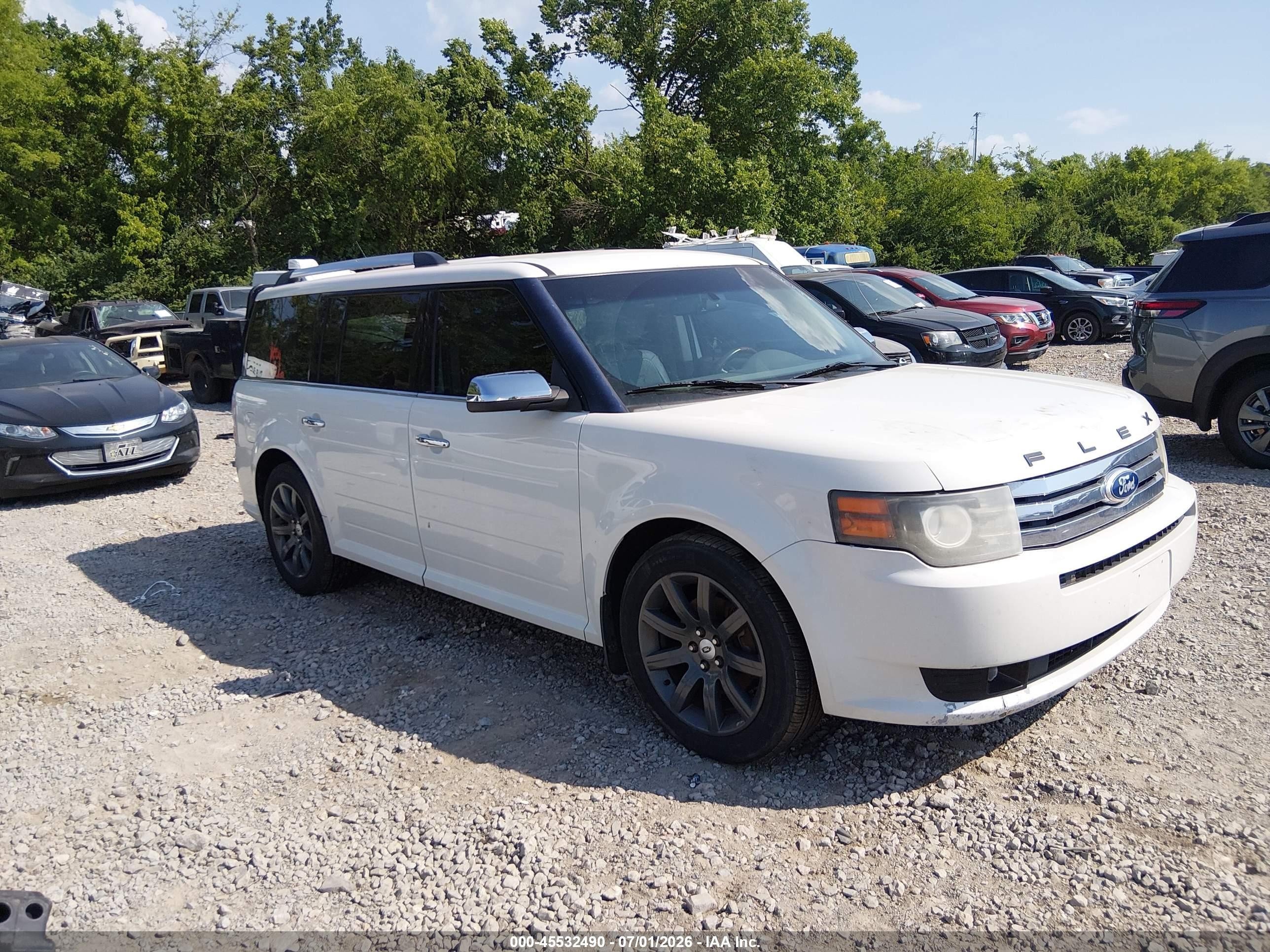 2012 Ford Flex Limited White vin: 2FMHK6DT1CBD08362