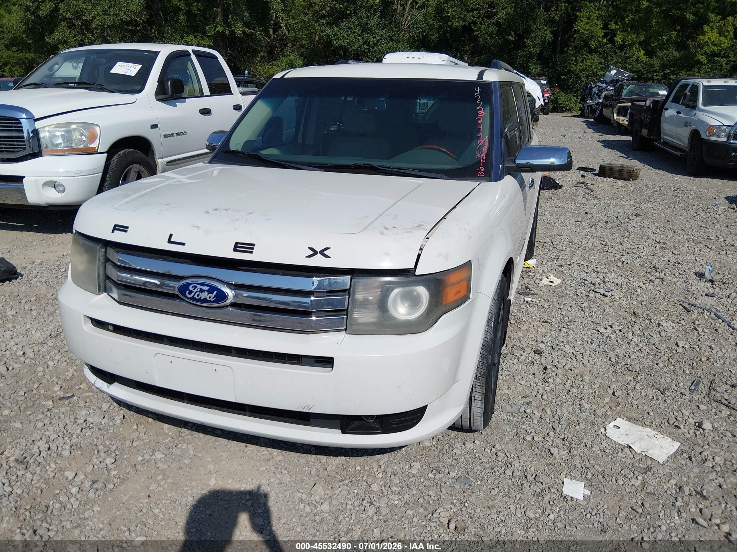2012 Ford Flex Limited White vin: 2FMHK6DT1CBD08362