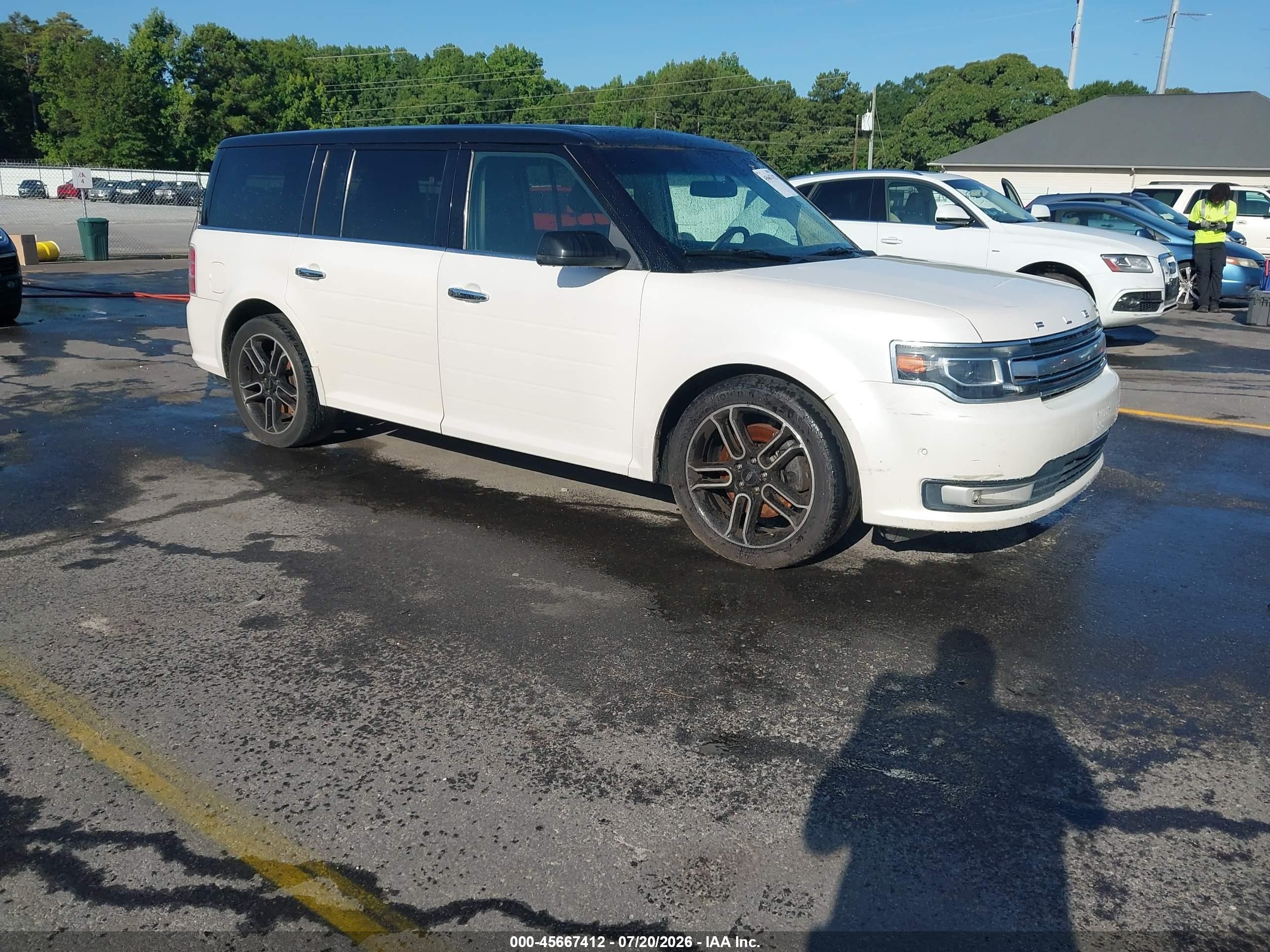 2013 Ford Flex Limited Белый vin: 2FMHK6DT1DBD05804