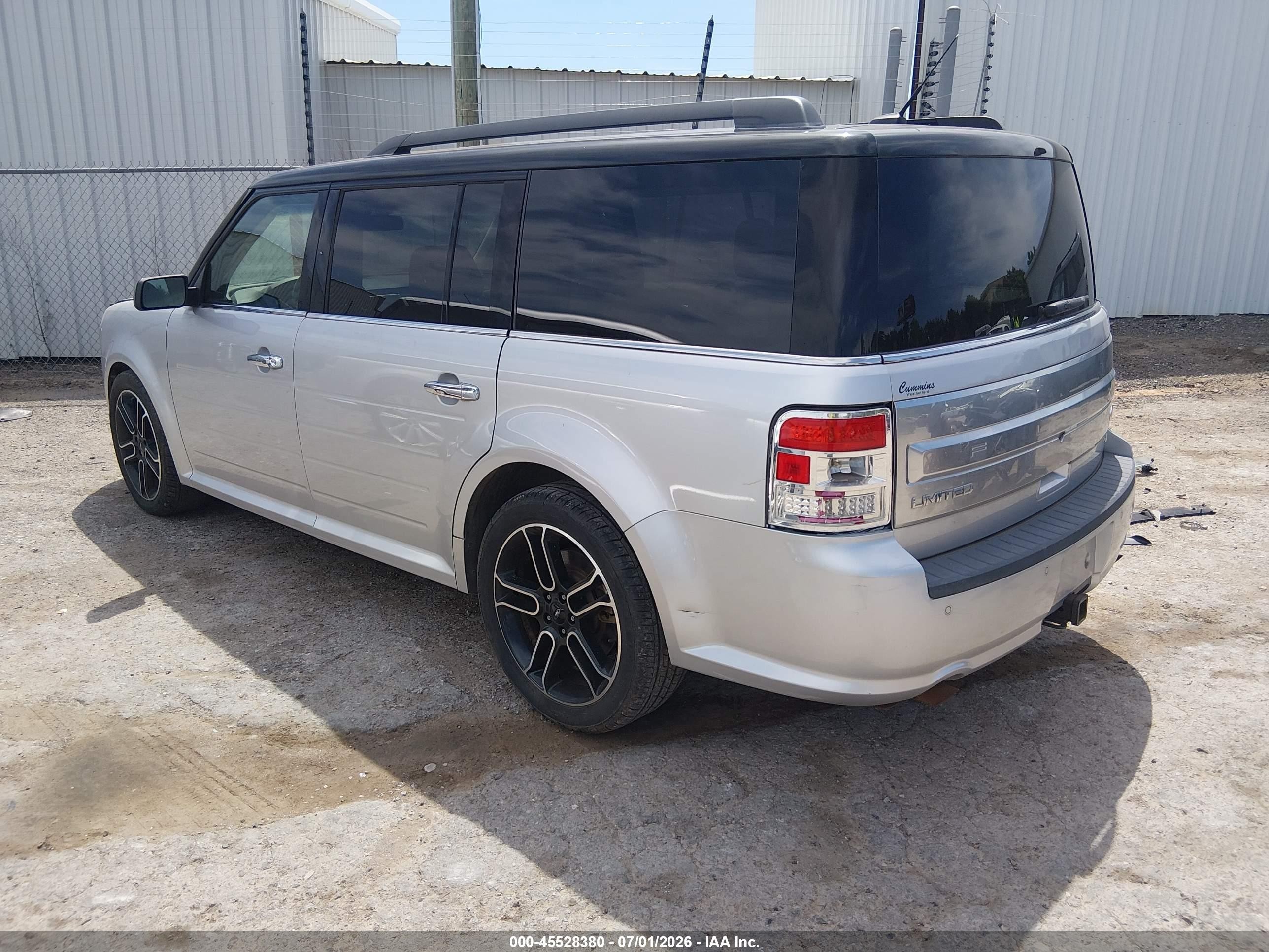 2014 Ford Flex Limited Silver vin: 2FMHK6DT1EBD23253