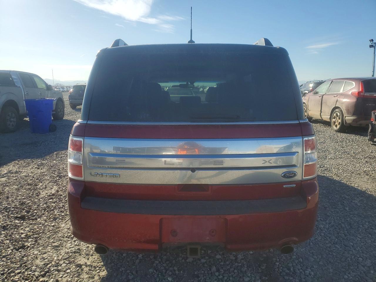 2015 Ford Flex Limited Maroon vin: 2FMHK6DT1FBA15095