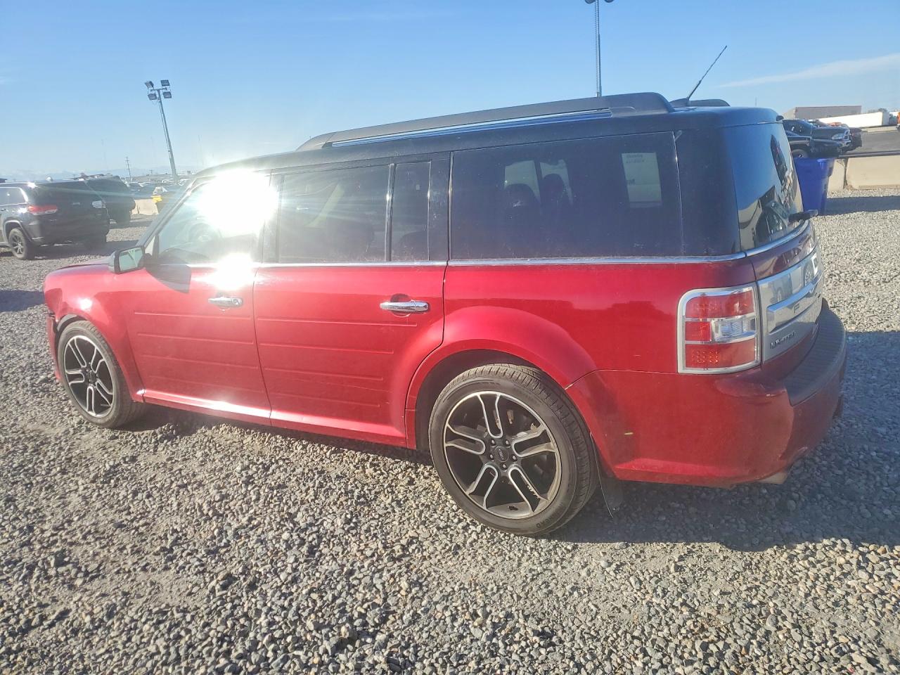 2015 Ford Flex Limited Maroon vin: 2FMHK6DT1FBA15095