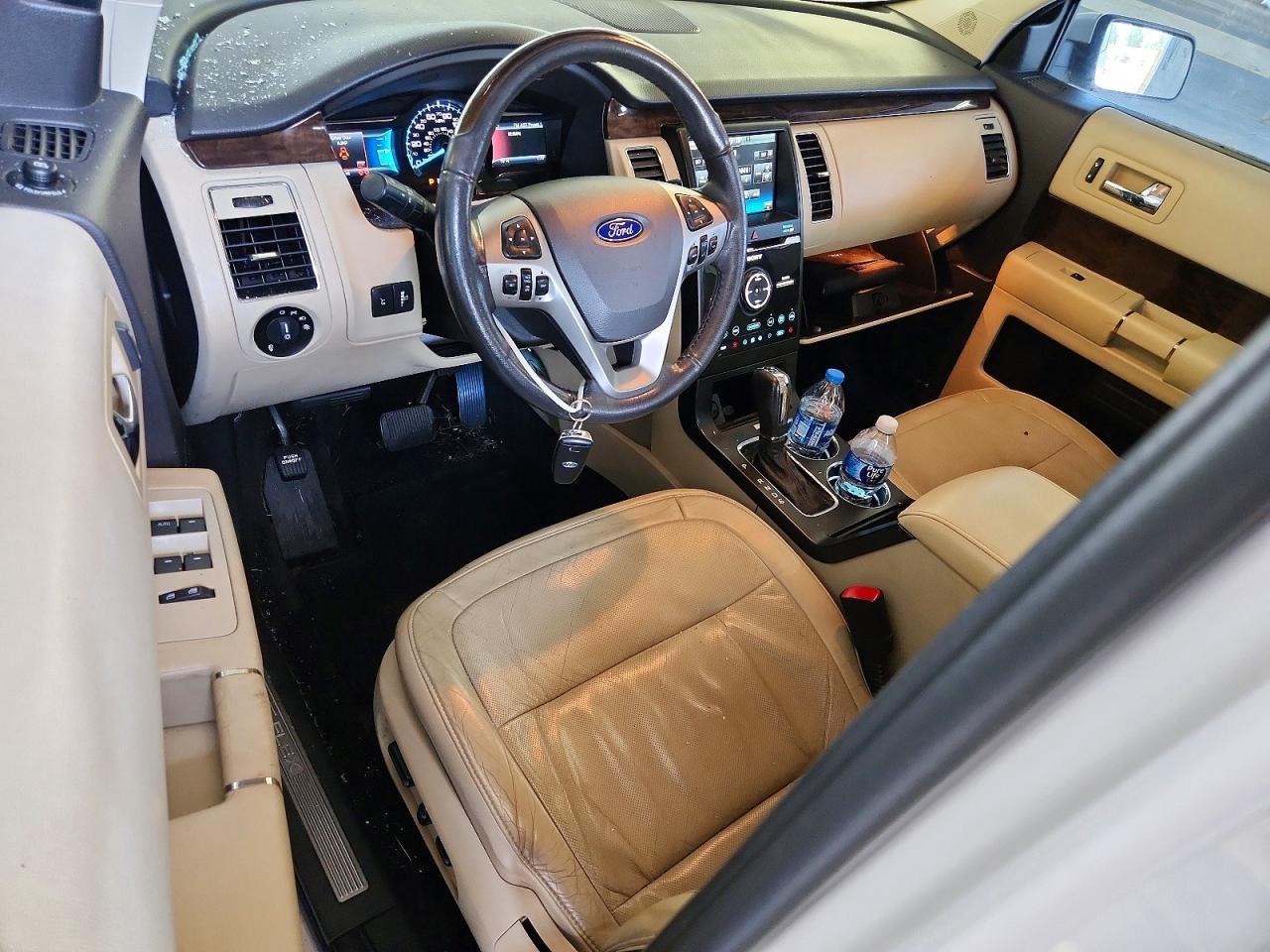 2014 Ford Flex Limited White vin: 2FMHK6DT2EBD30275