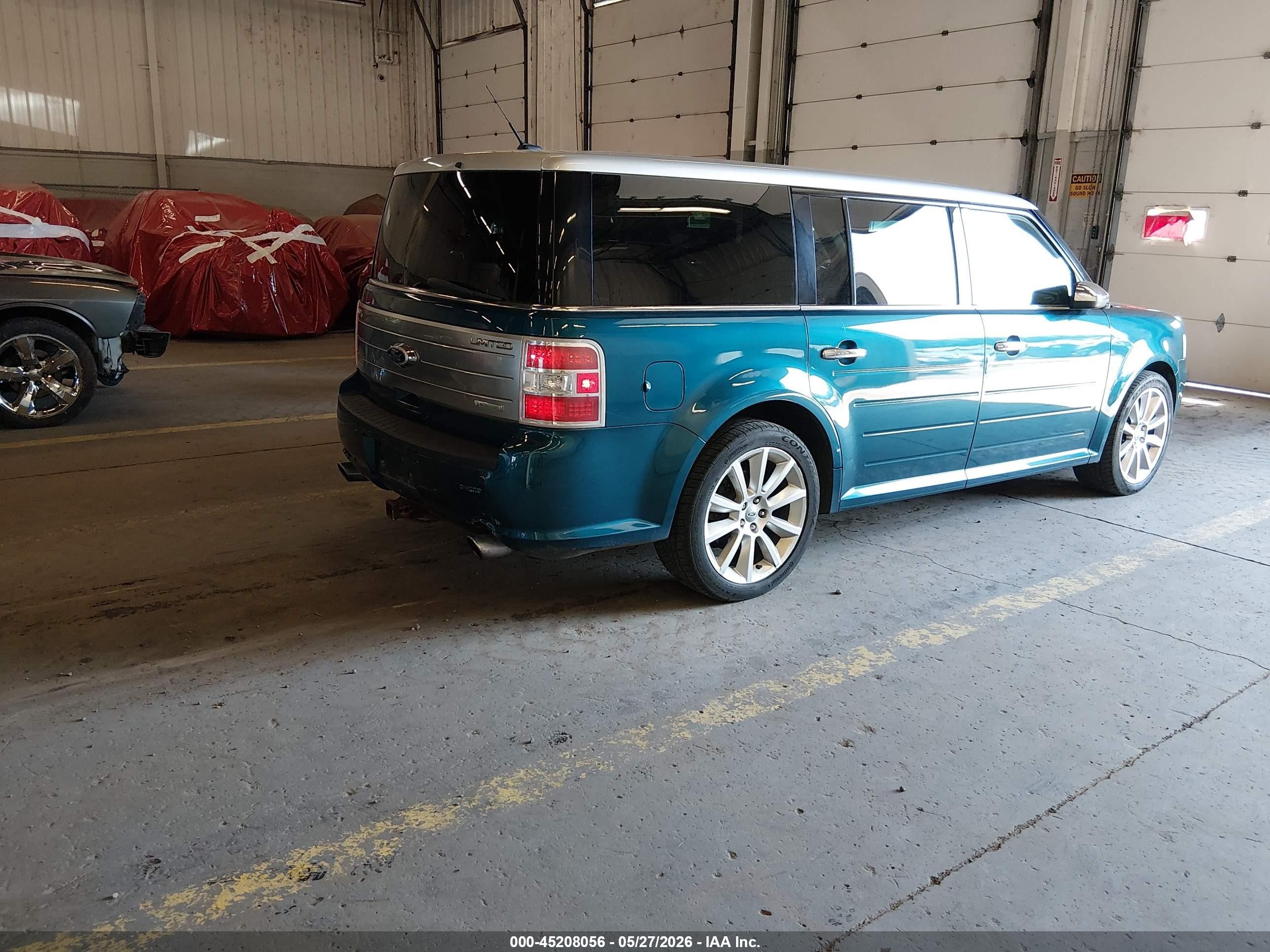 2011 Ford Flex Limited Turquoise vin: 2FMHK6DT3BBD06689