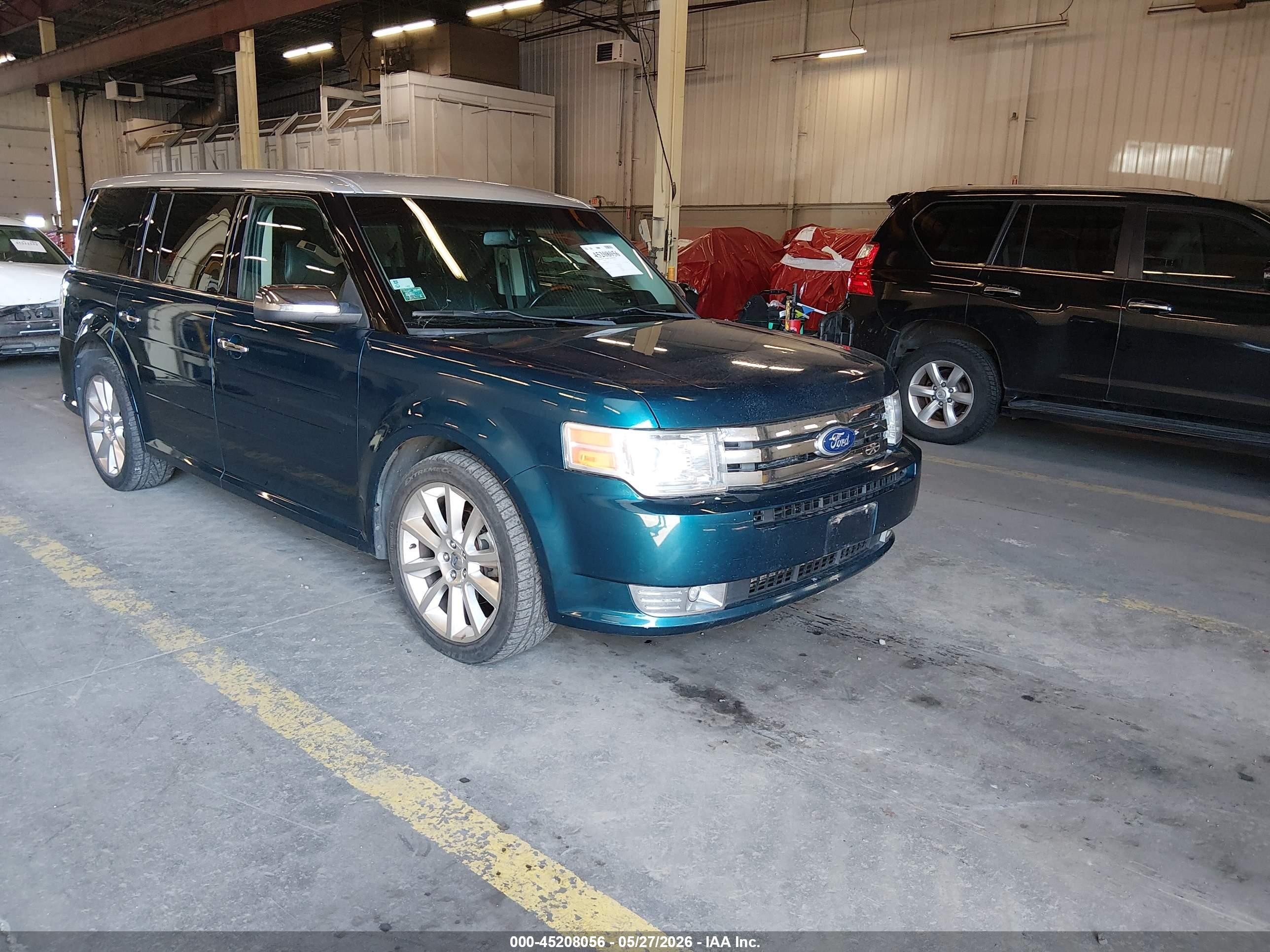2011 Ford Flex Limited Turquoise vin: 2FMHK6DT3BBD06689