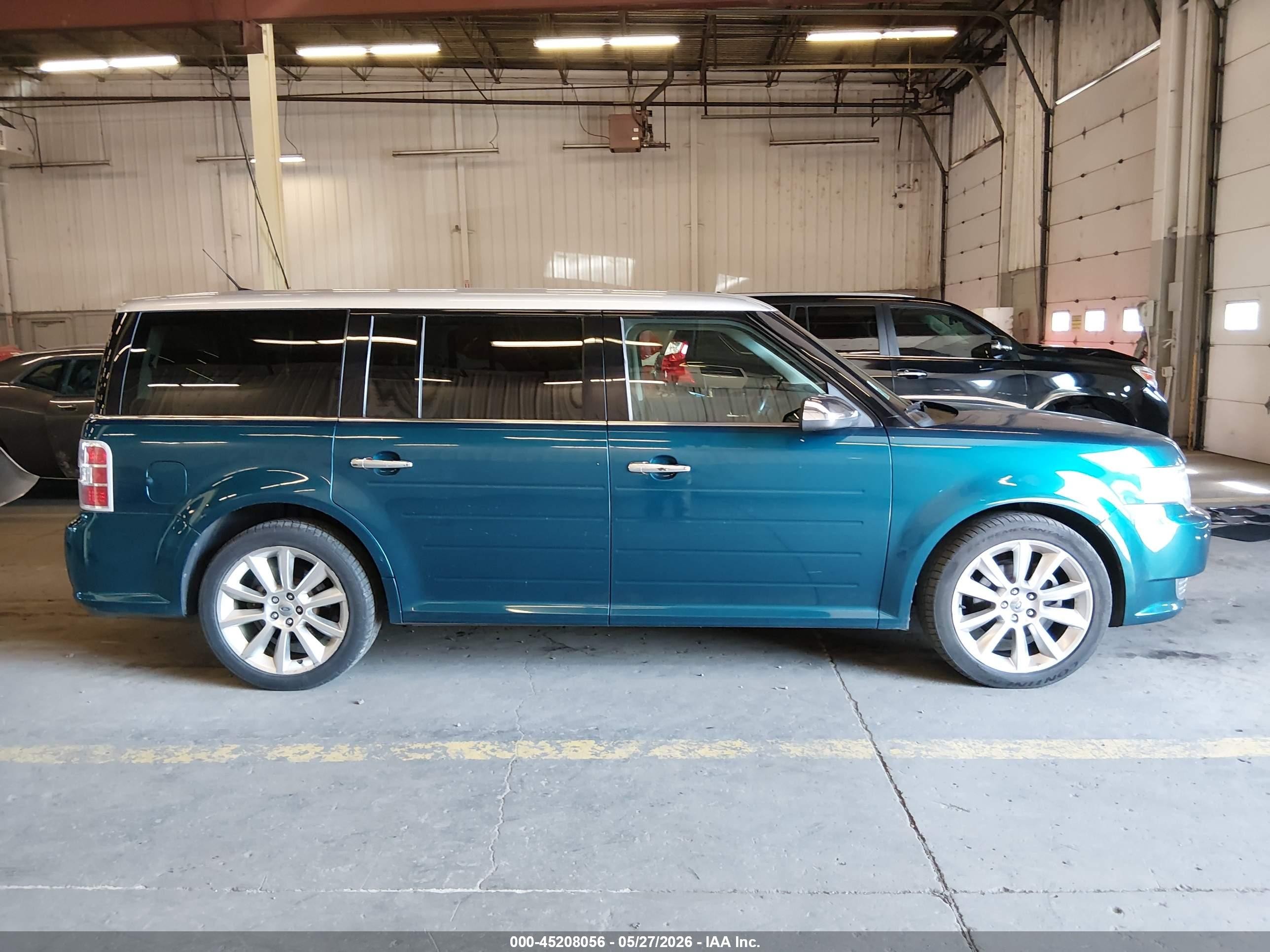 2011 Ford Flex Limited Turquoise vin: 2FMHK6DT3BBD06689